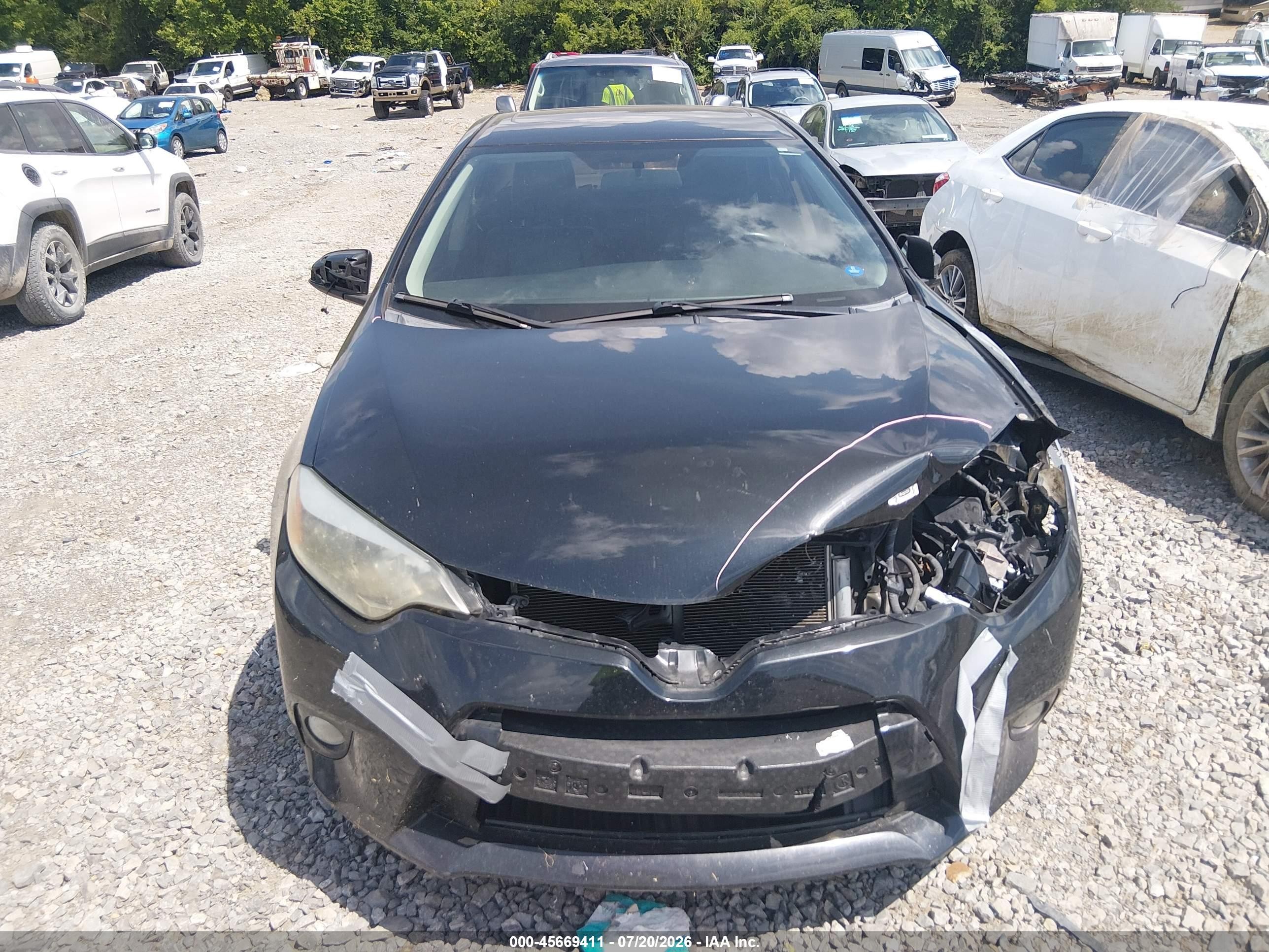 2015 Toyota Corolla S Plus Black vin: 2T1BURHE7FC463933