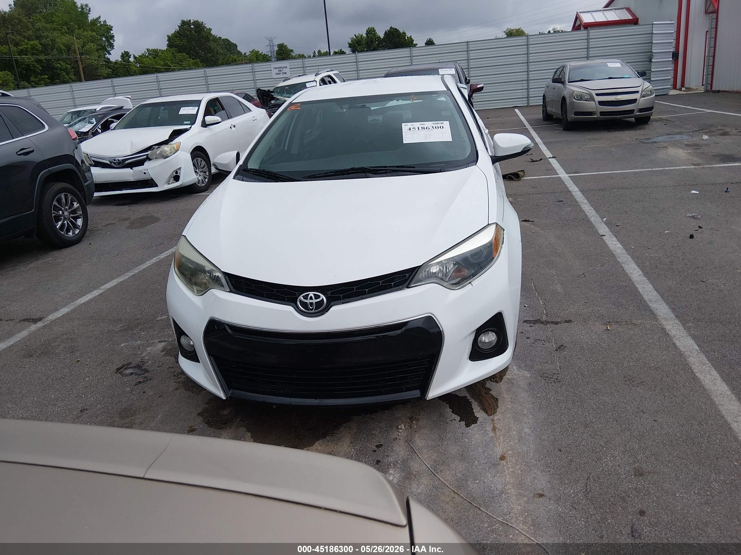 2015 Toyota Corolla S Plus White vin: 2T1BURHE7FC466671