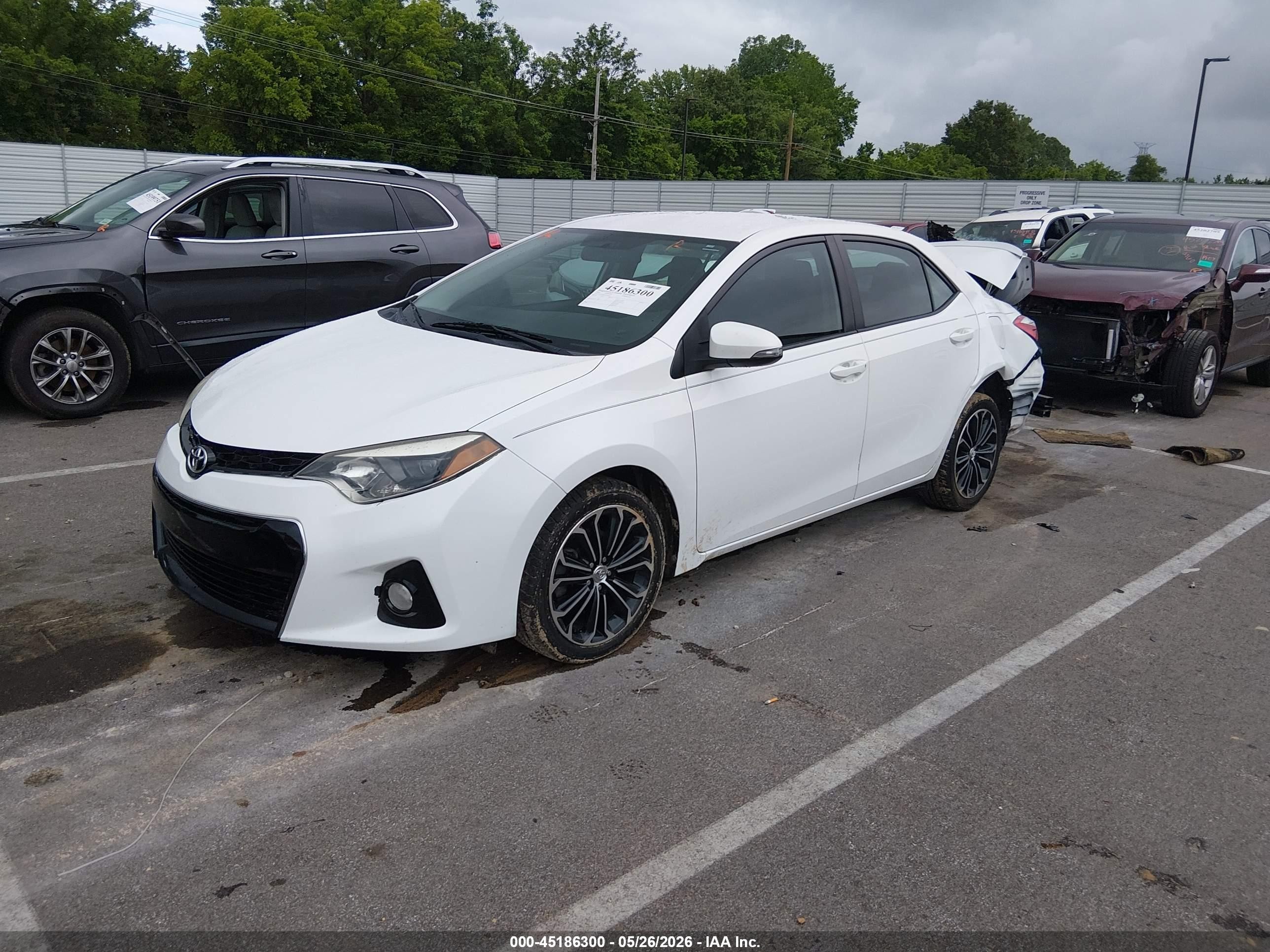 2015 Toyota Corolla S Plus White vin: 2T1BURHE7FC466671