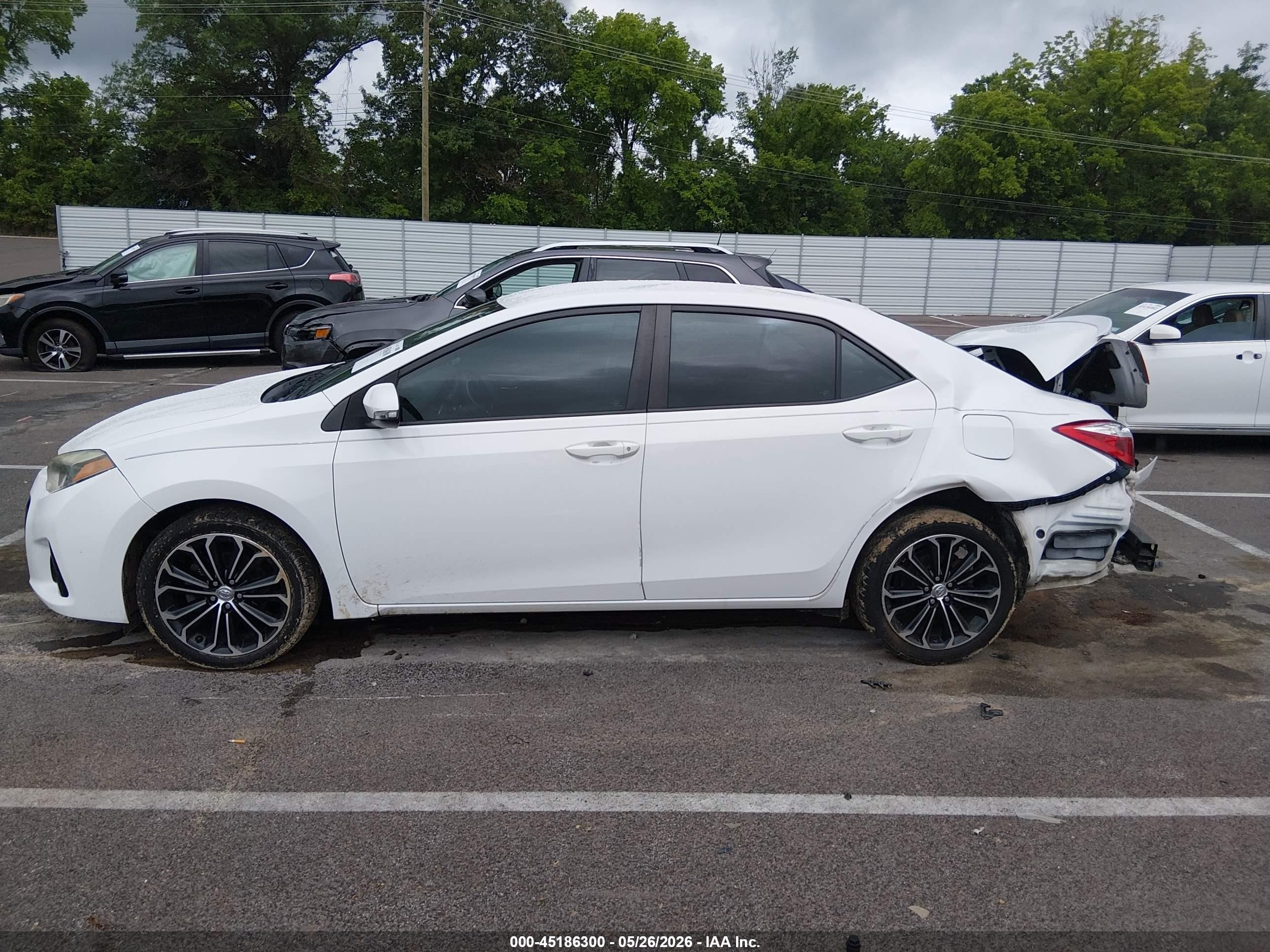 2015 Toyota Corolla S Plus White vin: 2T1BURHE7FC466671