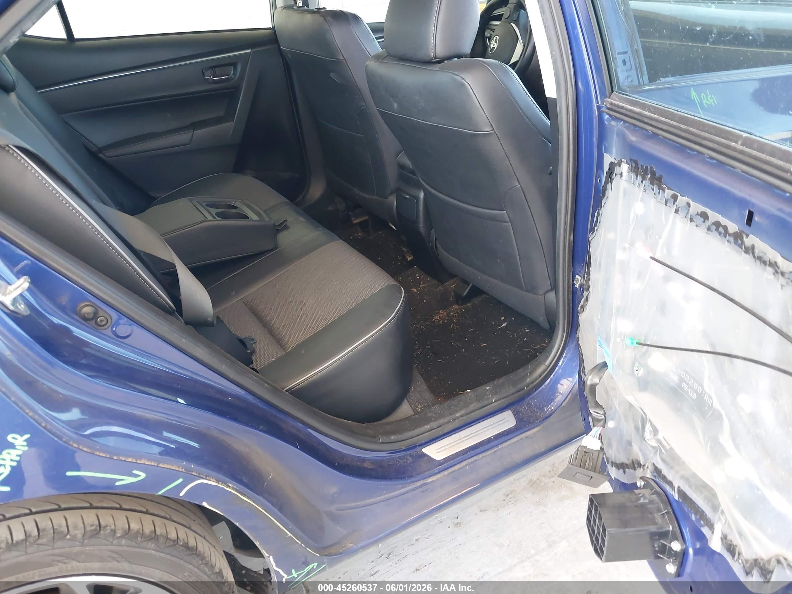 2016 Toyota Corolla S Plus Blue vin: 2T1BURHE7GC503980