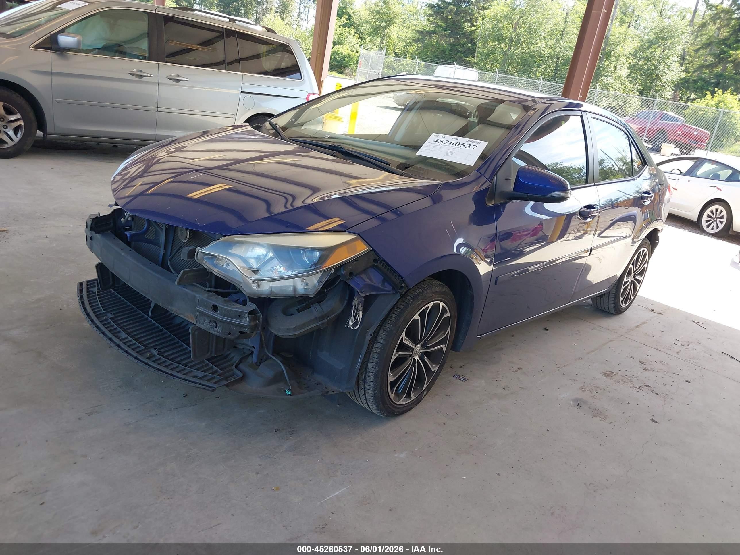 2016 Toyota Corolla S Plus Blue vin: 2T1BURHE7GC503980