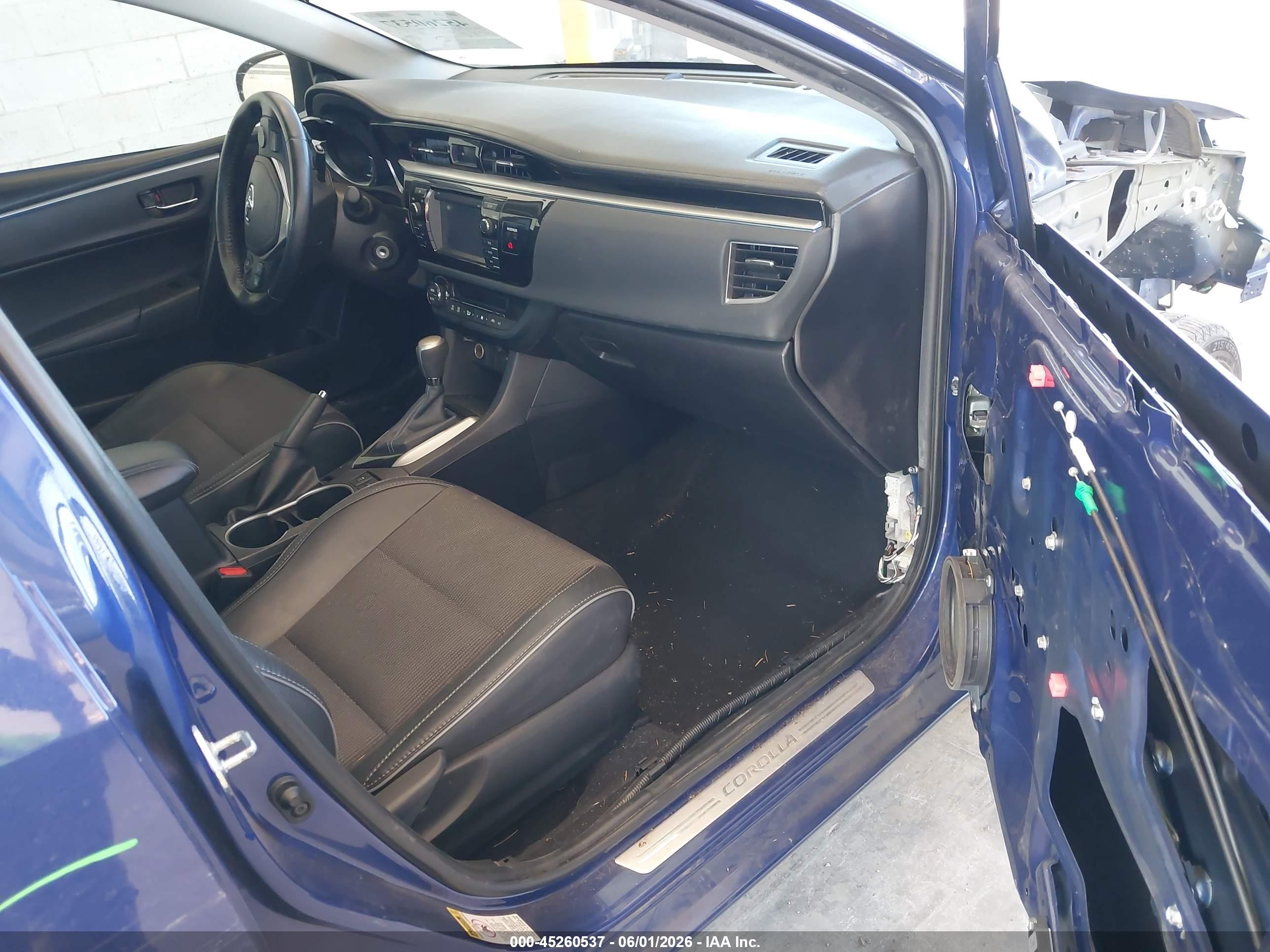 2016 Toyota Corolla S Plus Blue vin: 2T1BURHE7GC503980