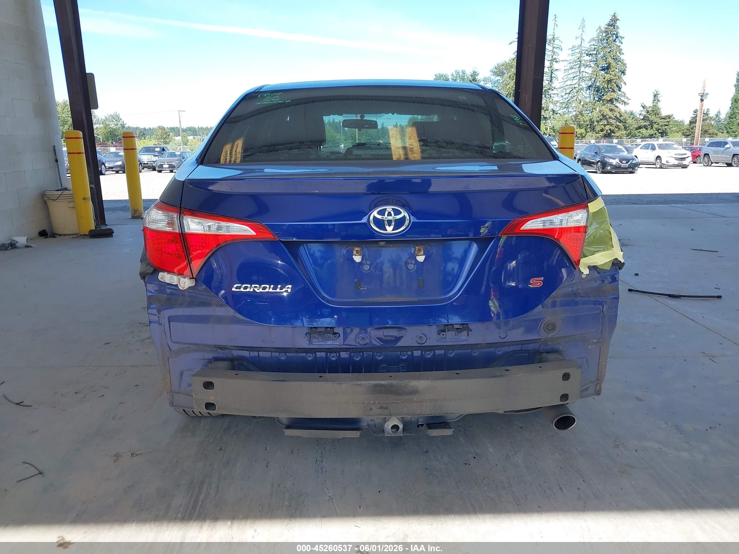 2016 Toyota Corolla S Plus Blue vin: 2T1BURHE7GC503980