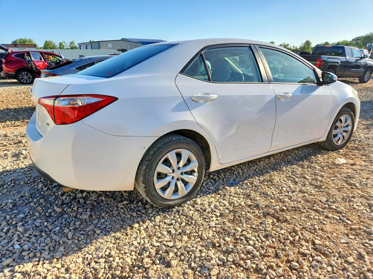 2016 Toyota Corolla Le White vin: 2T1BURHE7GC554279