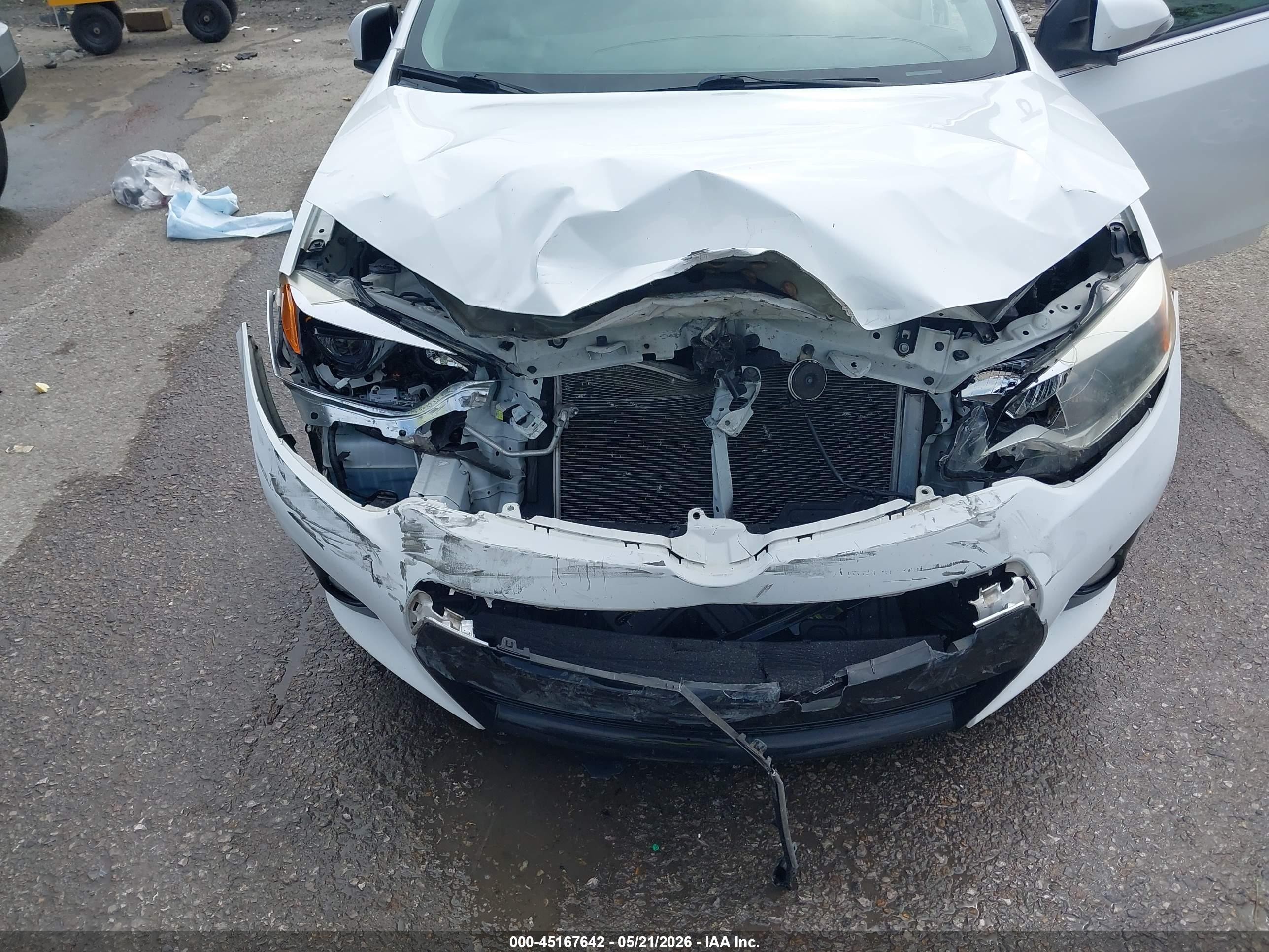 2016 Toyota Corolla S W/special Edition Pkg White vin: 2T1BURHE7GC597911
