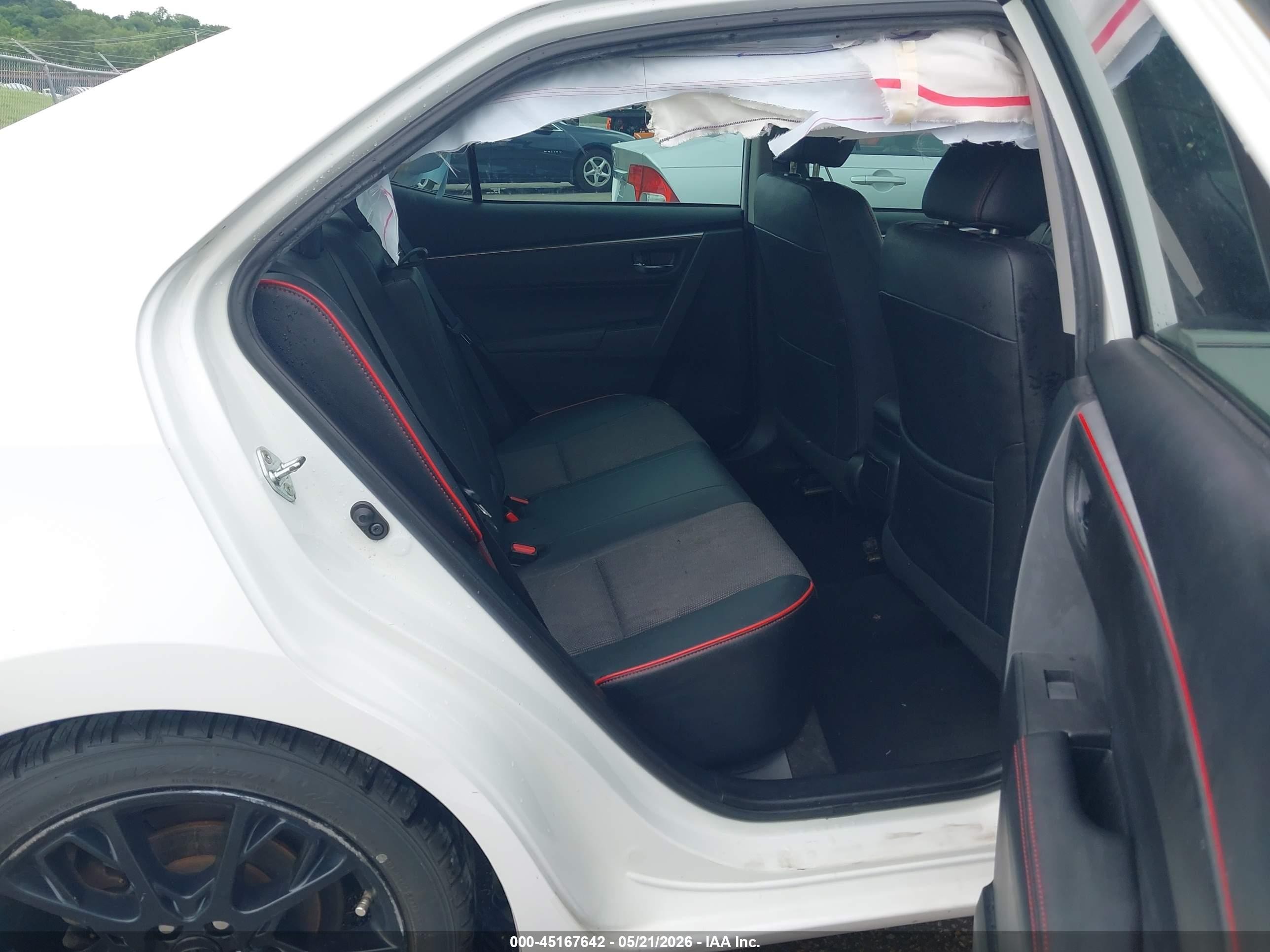 2016 Toyota Corolla S W/special Edition Pkg White vin: 2T1BURHE7GC597911