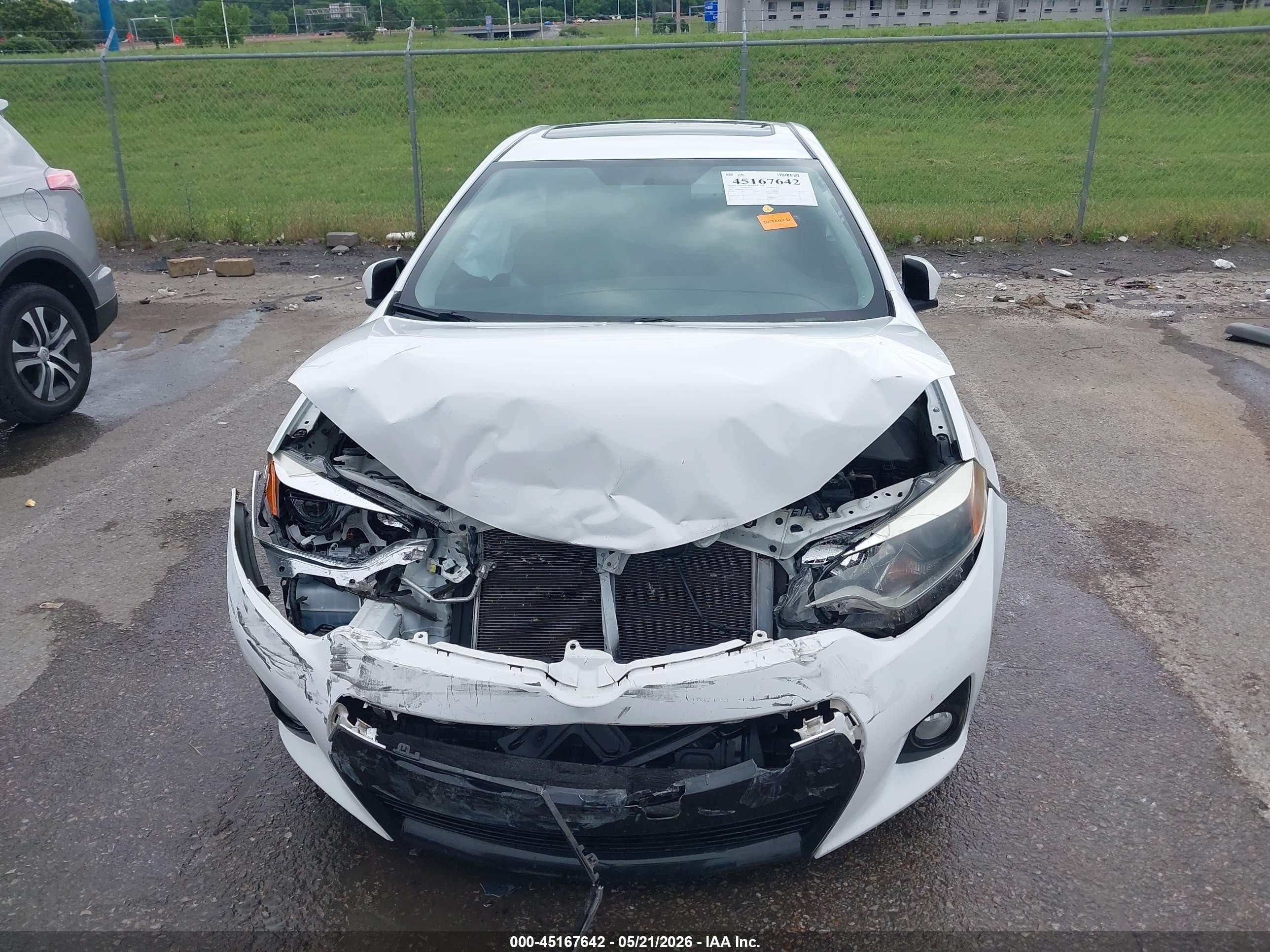 2016 Toyota Corolla S W/special Edition Pkg White vin: 2T1BURHE7GC597911