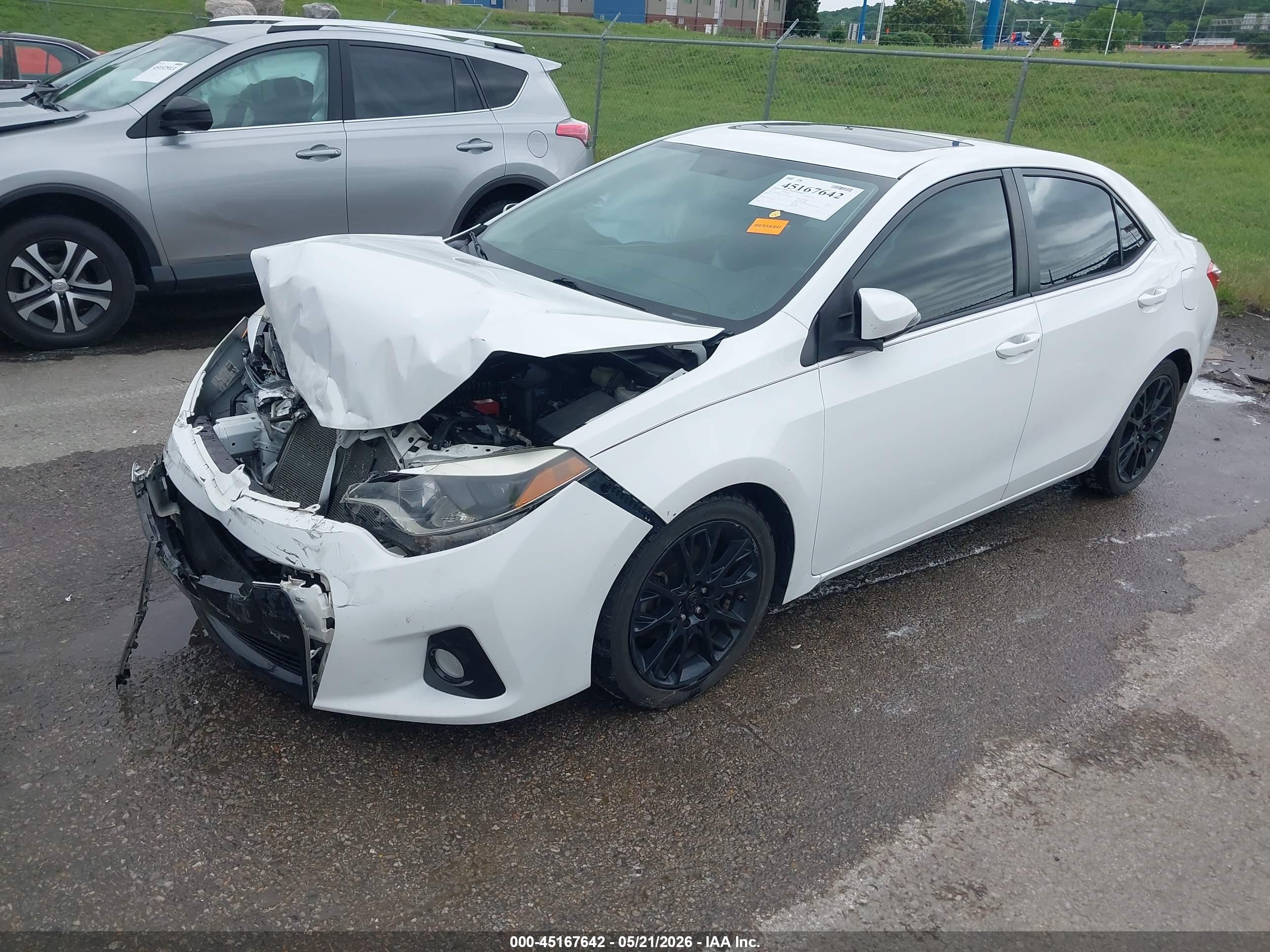 2016 Toyota Corolla S W/special Edition Pkg White vin: 2T1BURHE7GC597911