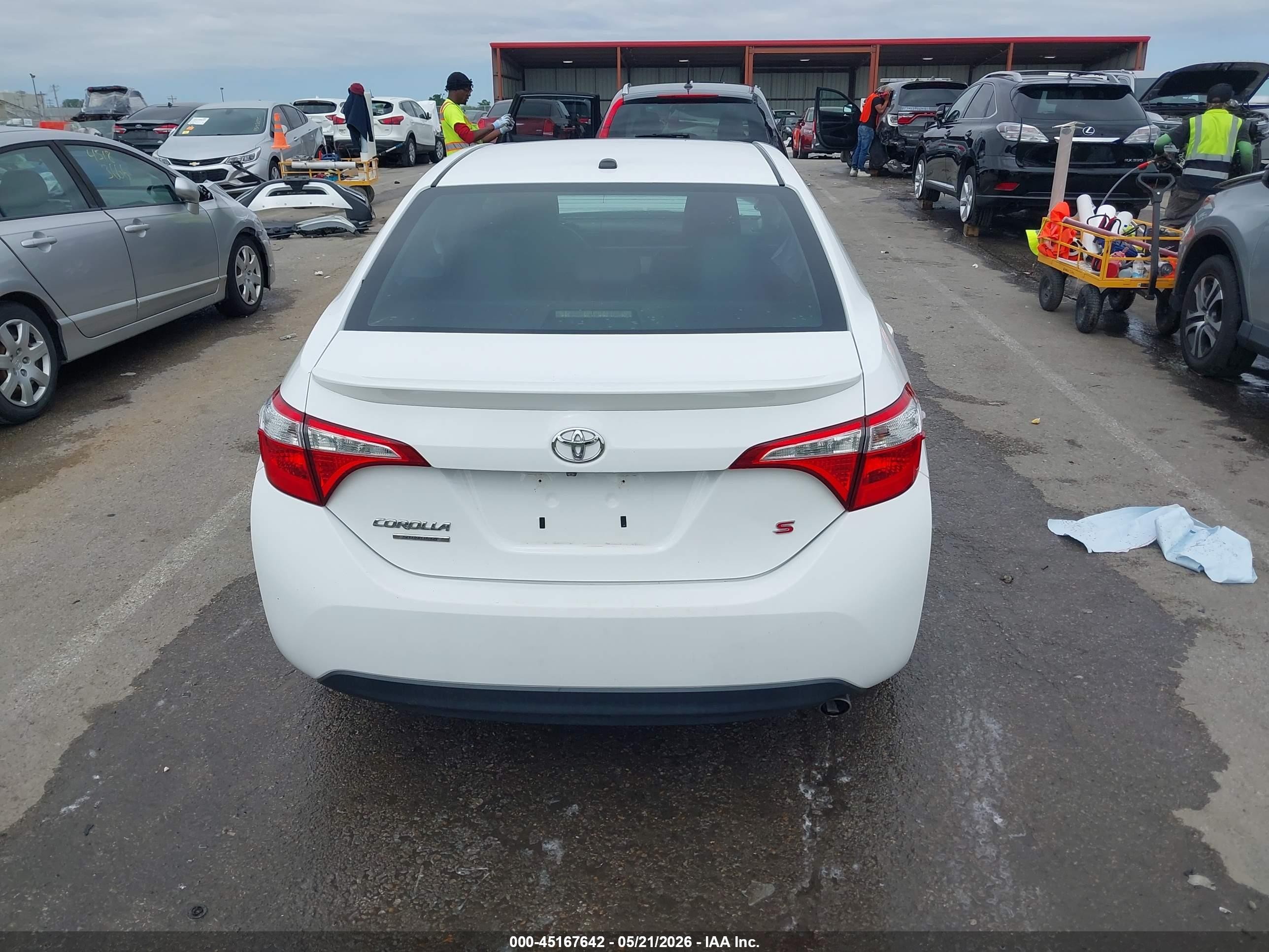 2016 Toyota Corolla S W/special Edition Pkg White vin: 2T1BURHE7GC597911