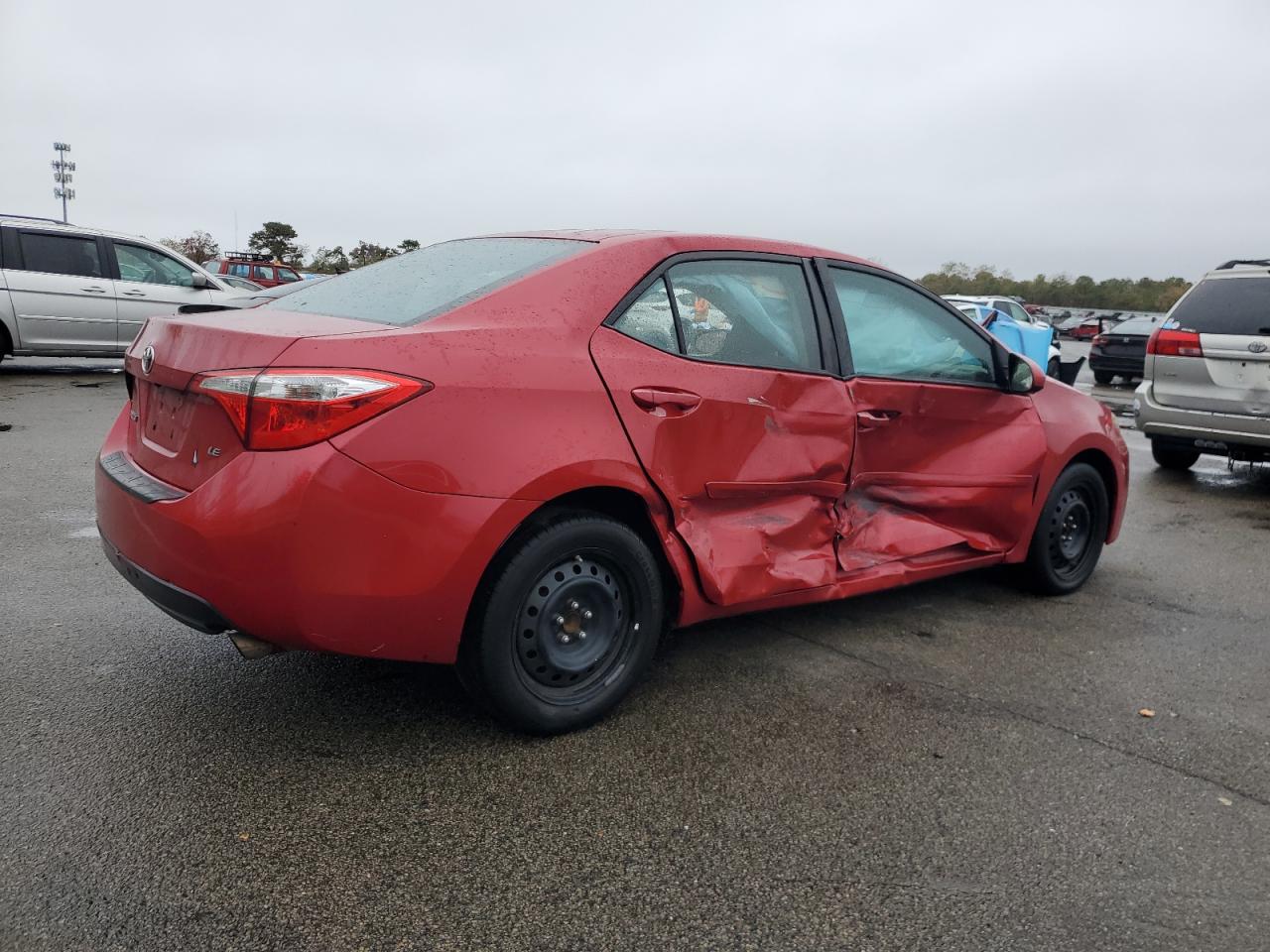 2016 Toyota Corolla L Red vin: 2T1BURHE7GC742140