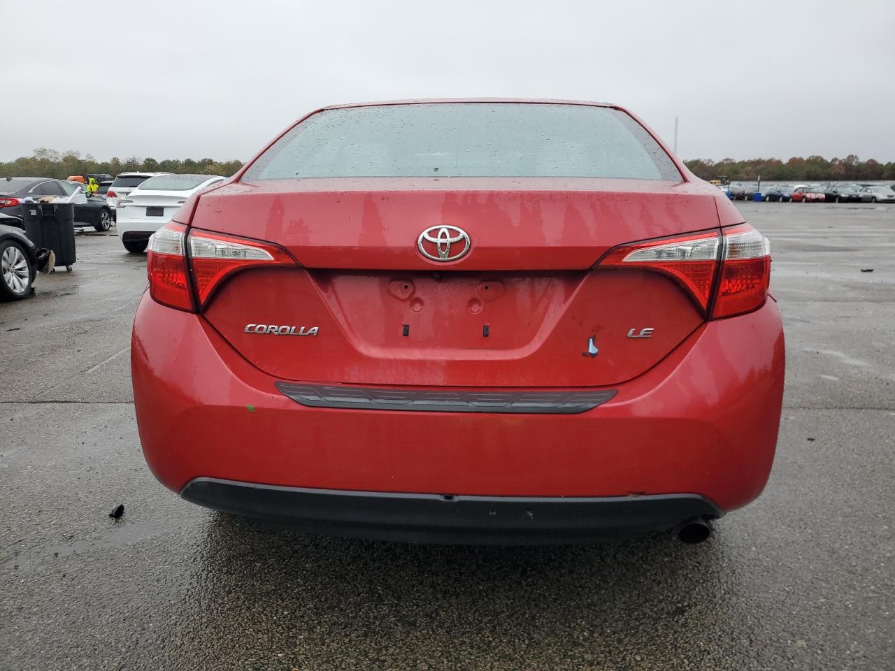 2016 Toyota Corolla L Red vin: 2T1BURHE7GC742140