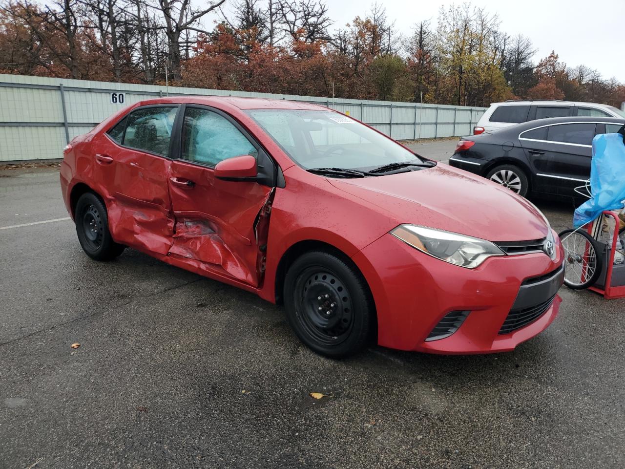 2016 Toyota Corolla L Red vin: 2T1BURHE7GC742140