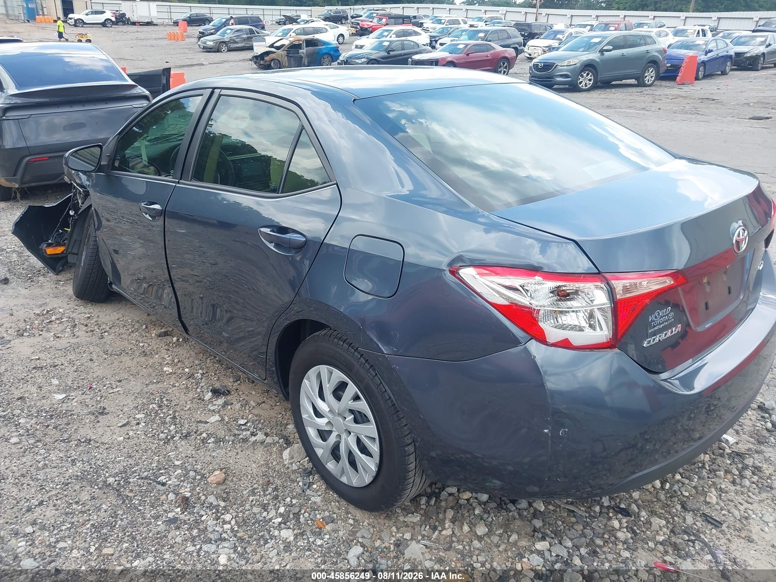 2017 Toyota Corolla Le Gray vin: 2T1BURHE7HC758114