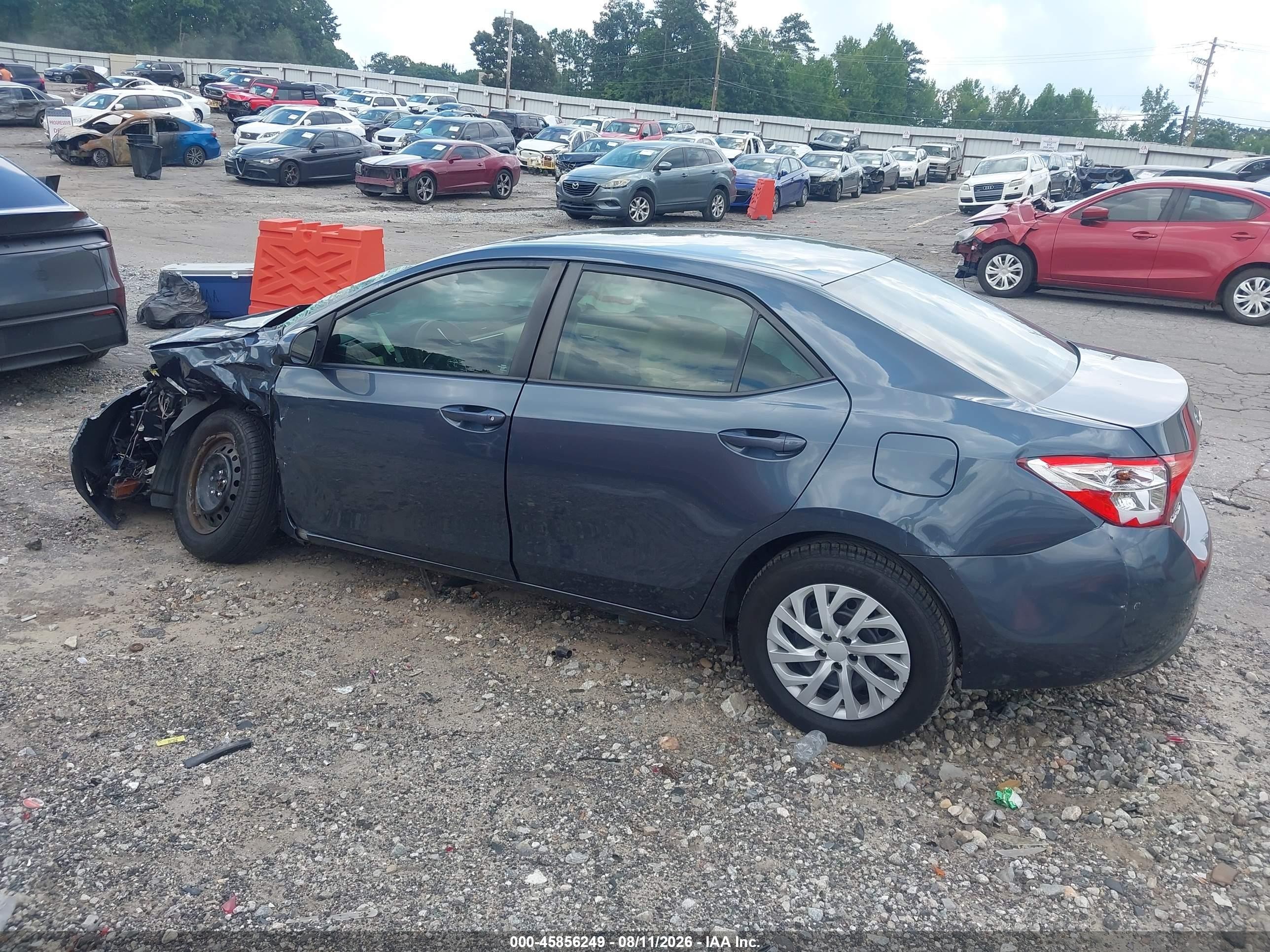 2017 Toyota Corolla Le Gray vin: 2T1BURHE7HC758114