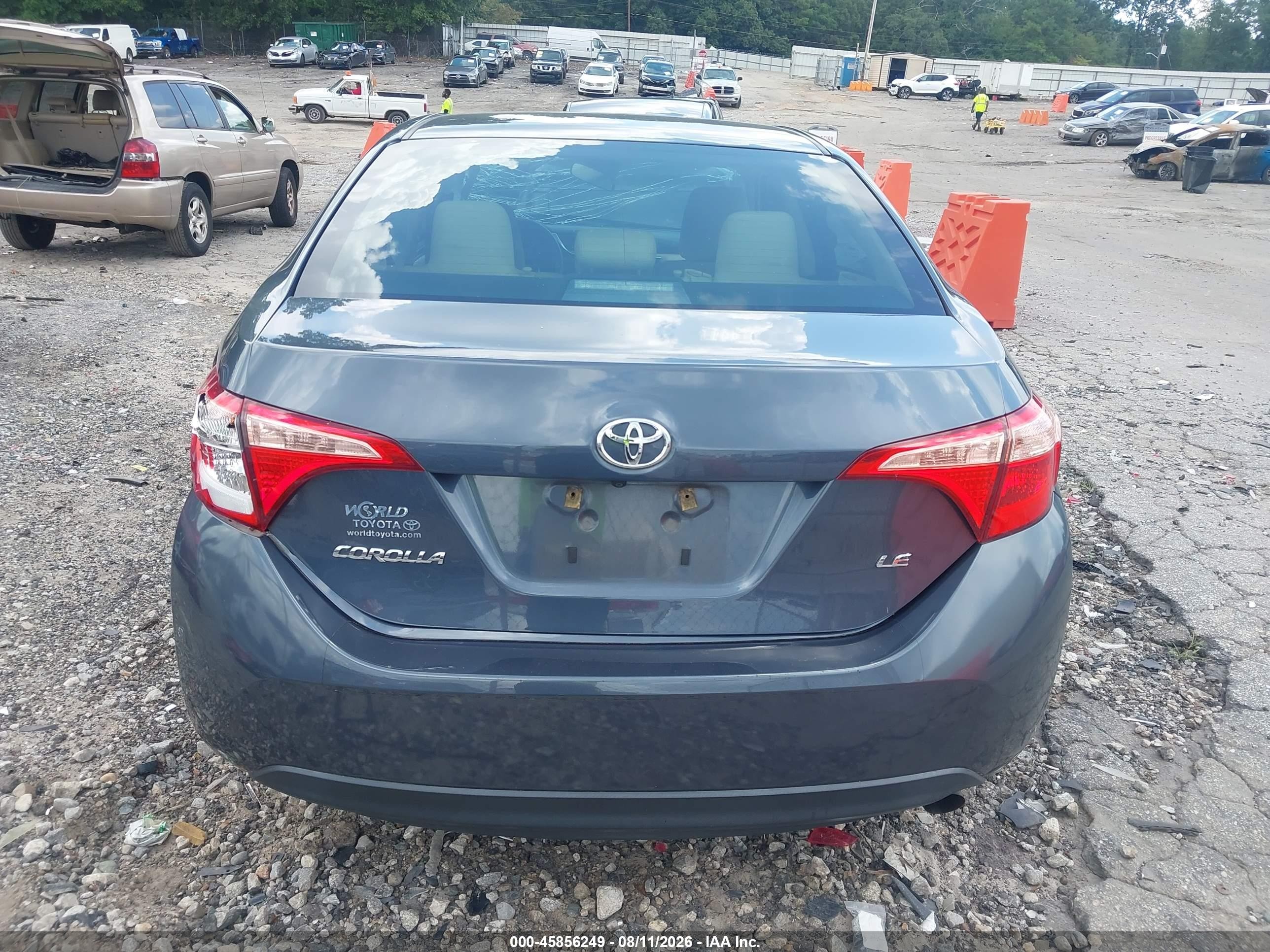 2017 Toyota Corolla Le Gray vin: 2T1BURHE7HC758114