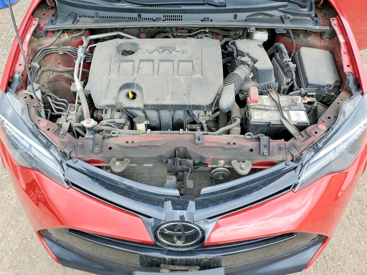2017 Toyota Corolla L Красный vin: 2T1BURHE7HC878270