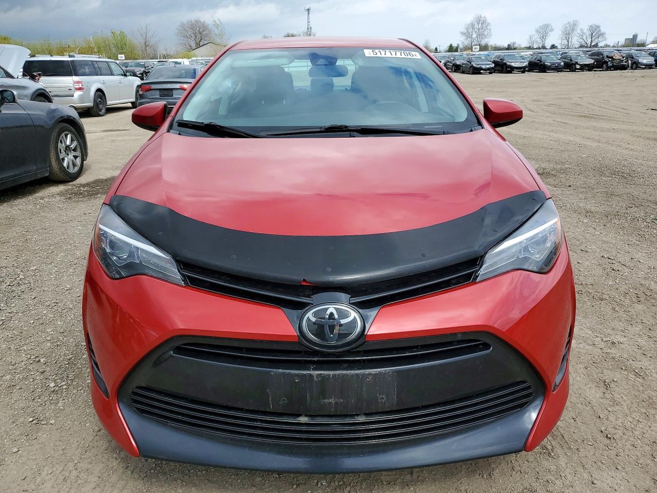 2017 Toyota Corolla L Красный vin: 2T1BURHE7HC878270
