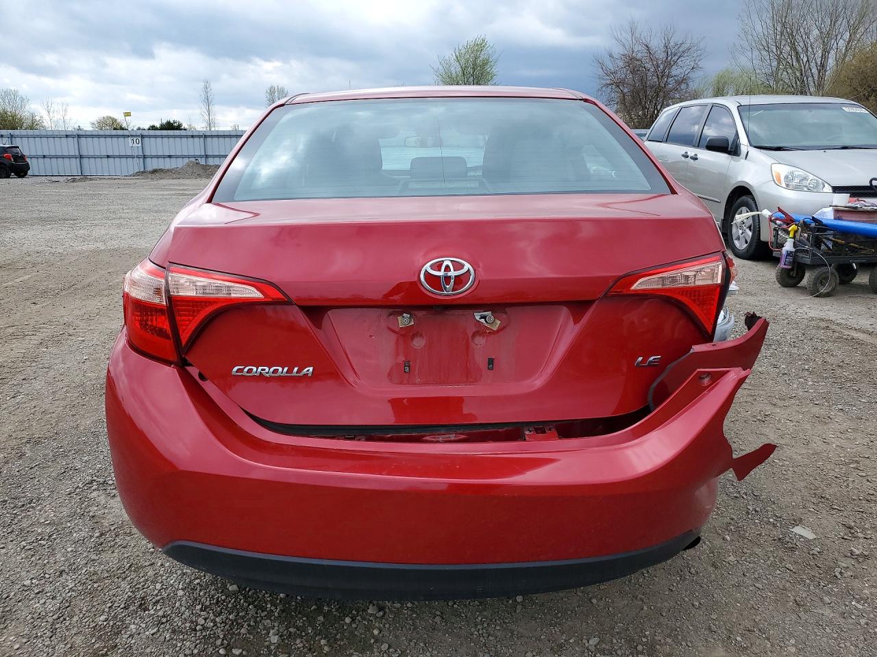 2017 Toyota Corolla L Красный vin: 2T1BURHE7HC878270