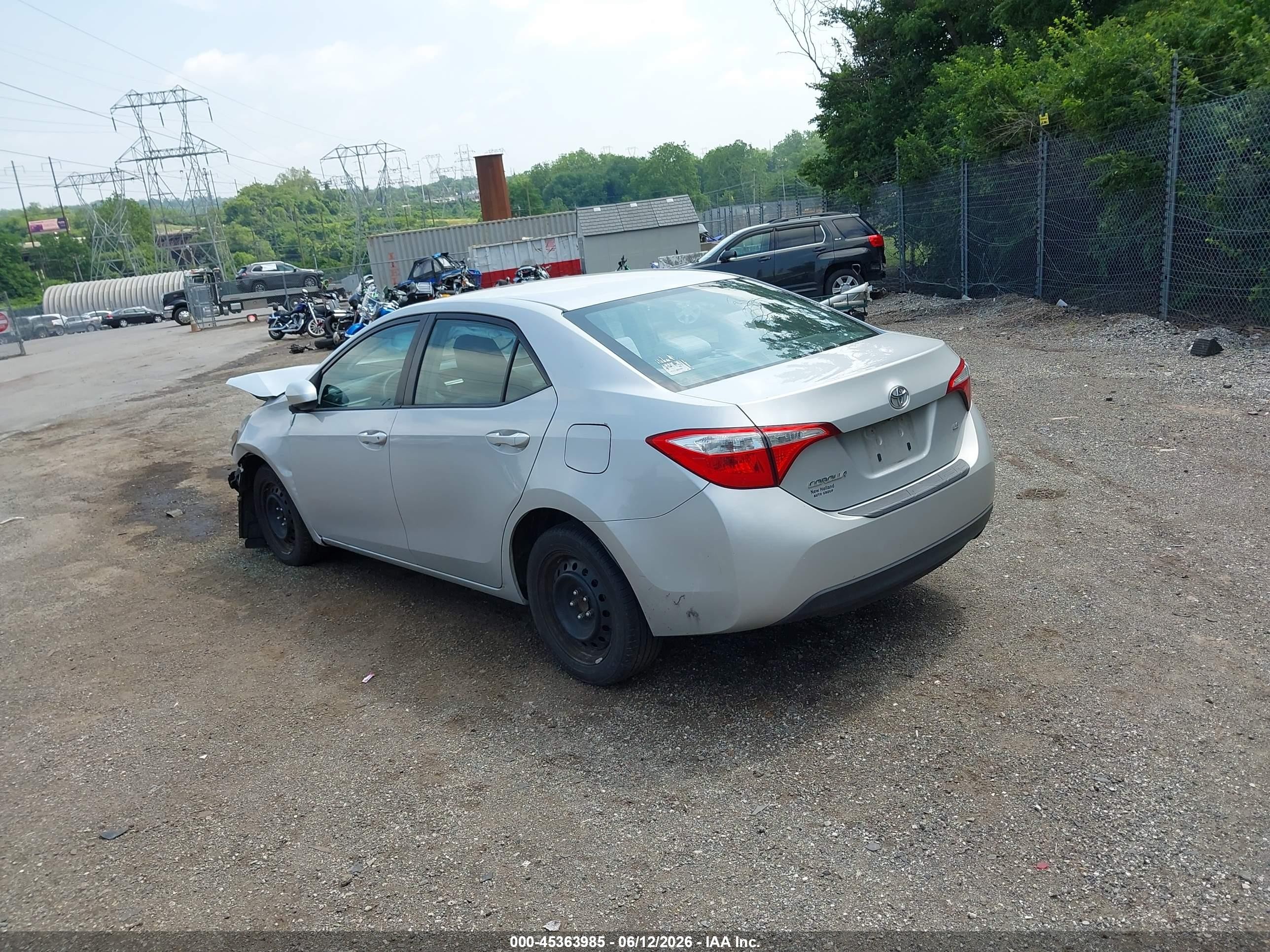2014 Toyota Corolla Le Silver vin: 2T1BURHE8EC011438