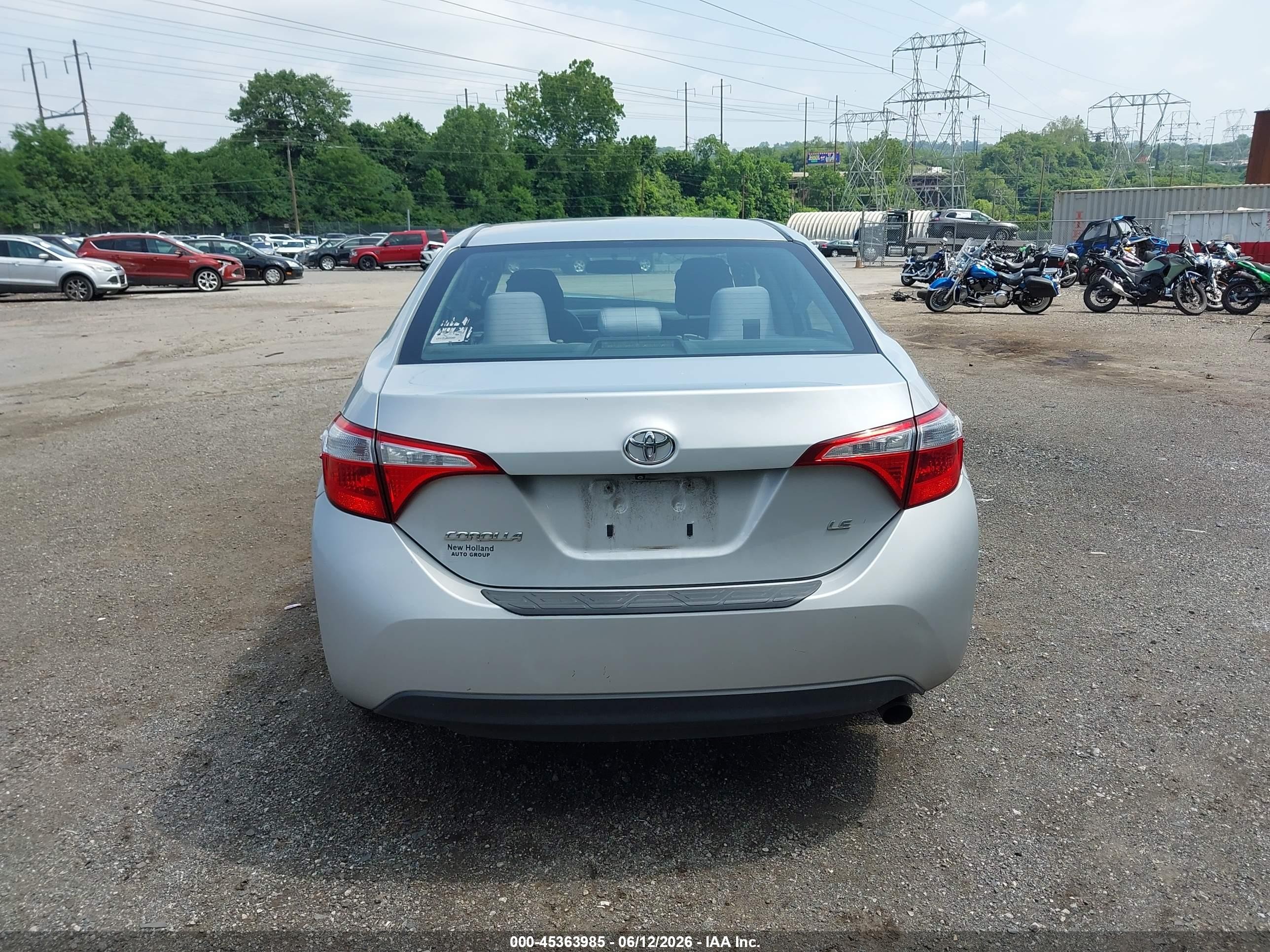 2014 Toyota Corolla Le Silver vin: 2T1BURHE8EC011438