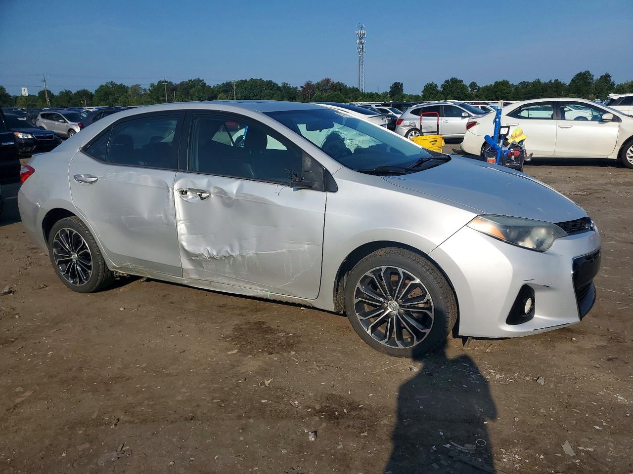 2014 Toyota Corolla S Premium Серебряный vin: 2T1BURHE8EC024092