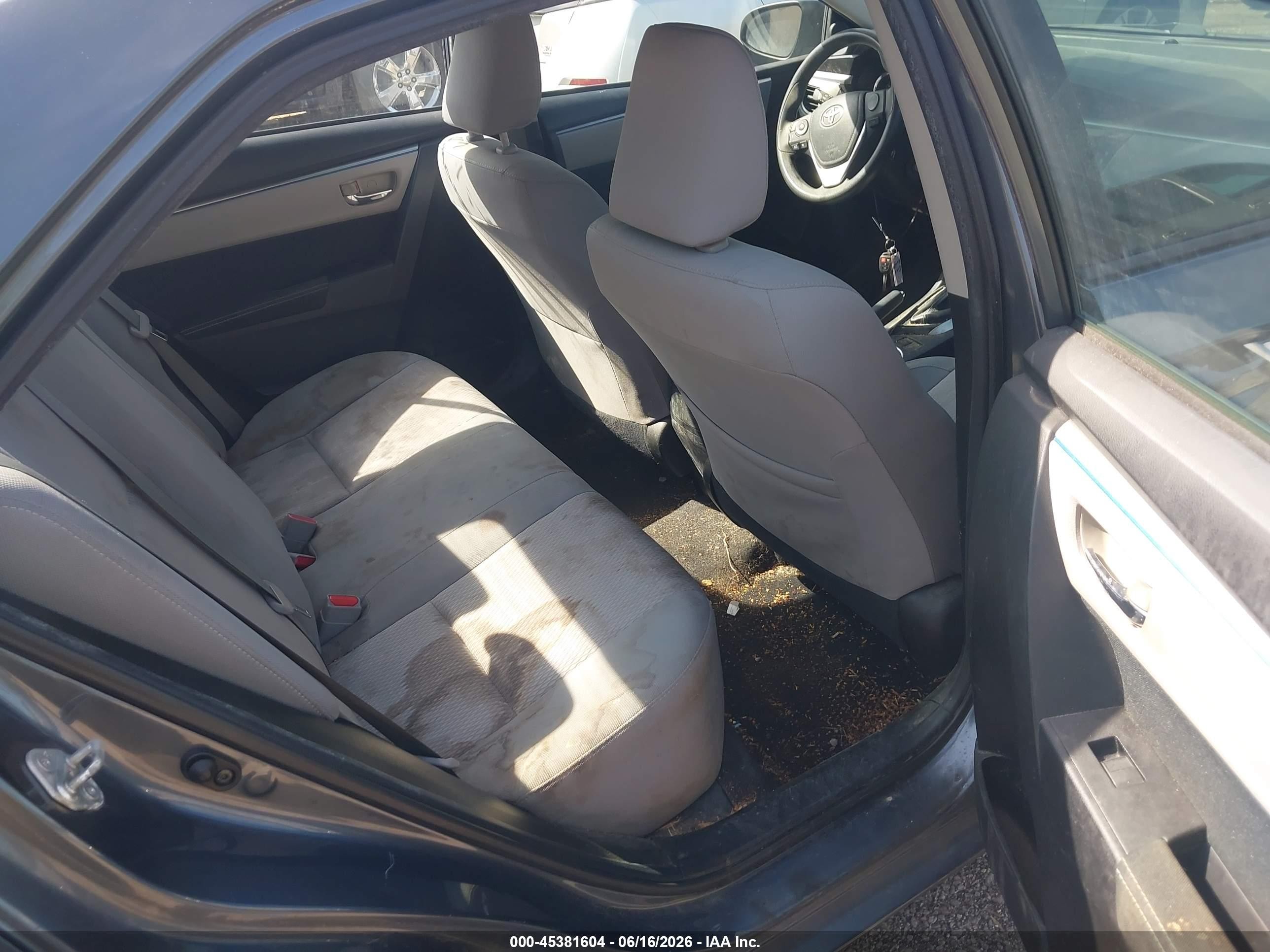 2014 Toyota Corolla Le Gray vin: 2T1BURHE8EC024514