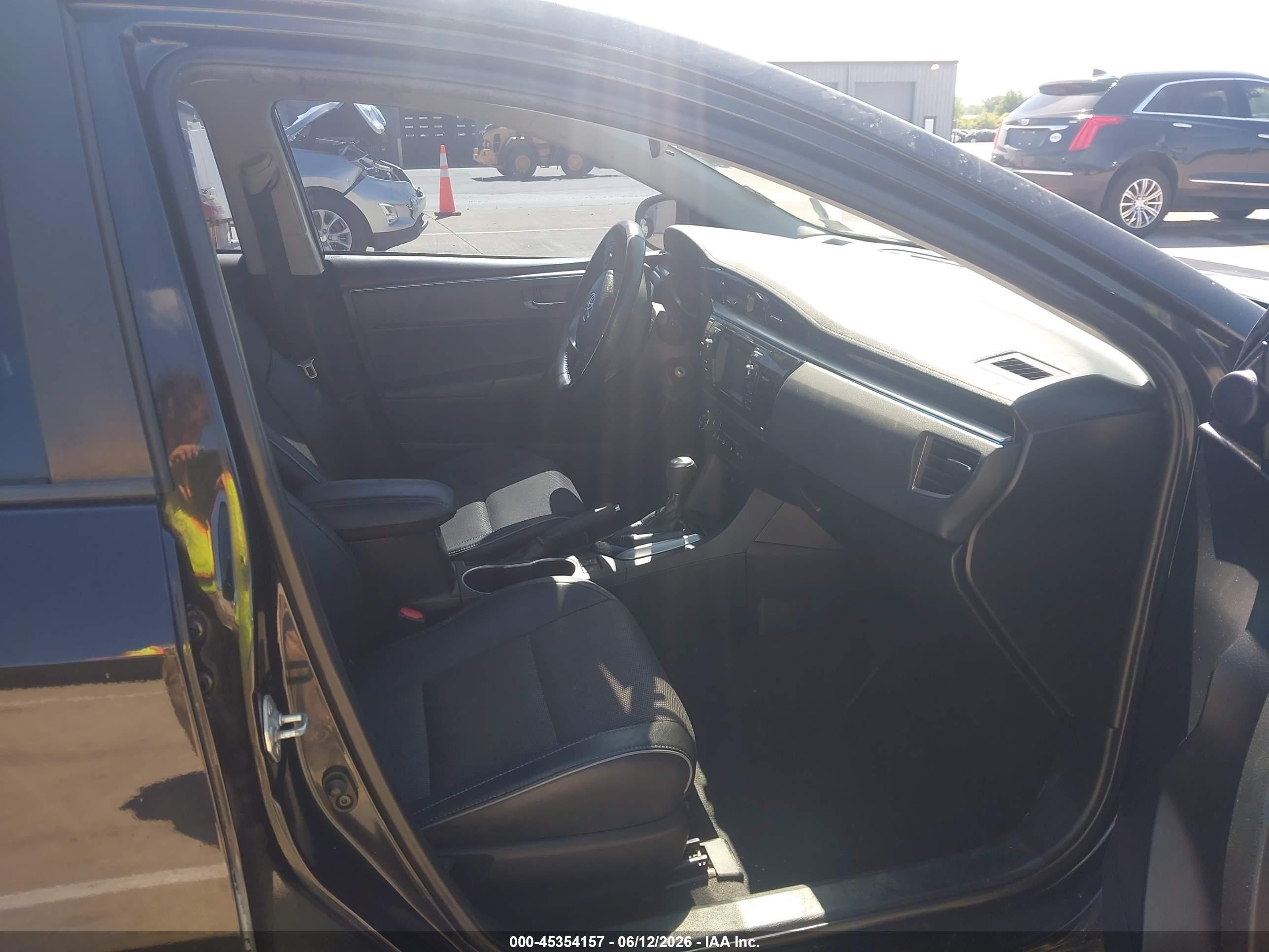 2014 Toyota Corolla S Plus Black vin: 2T1BURHE8EC028353