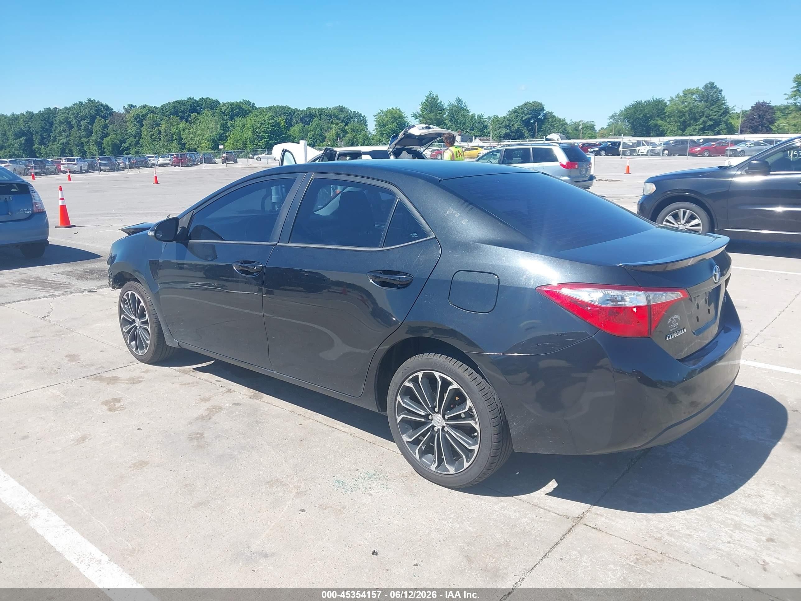 2014 Toyota Corolla S Plus Black vin: 2T1BURHE8EC028353