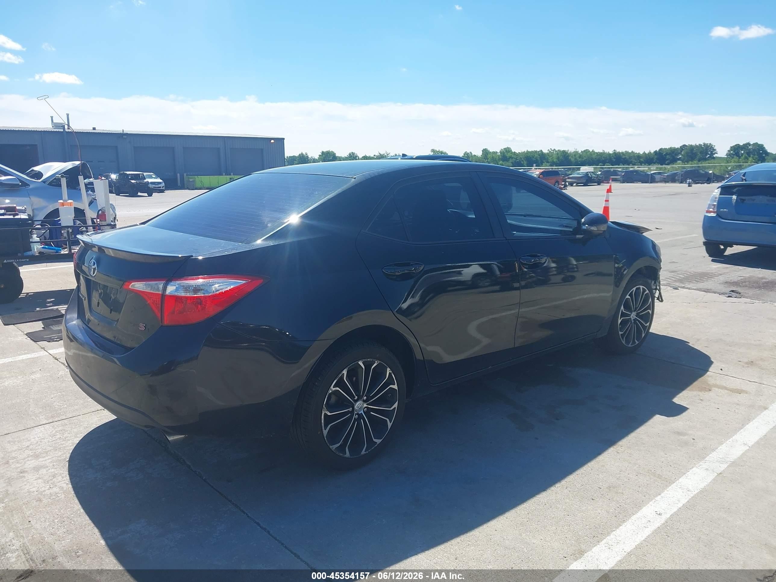 2014 Toyota Corolla S Plus Black vin: 2T1BURHE8EC028353