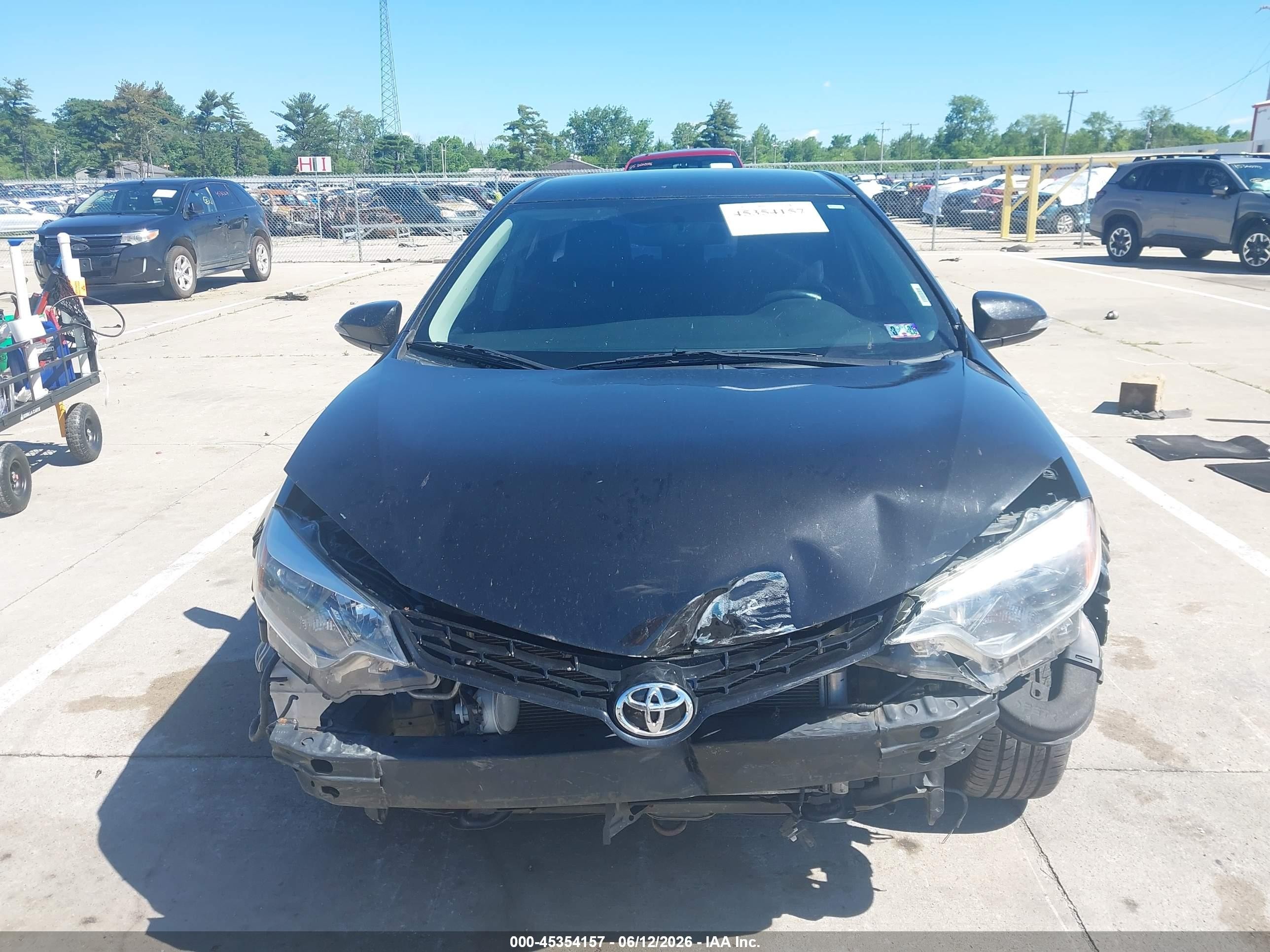 2014 Toyota Corolla S Plus Black vin: 2T1BURHE8EC028353