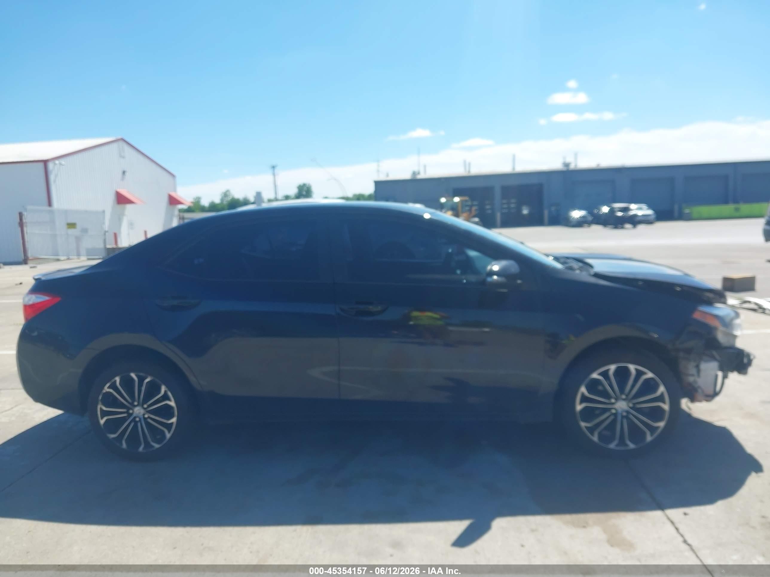 2014 Toyota Corolla S Plus Black vin: 2T1BURHE8EC028353