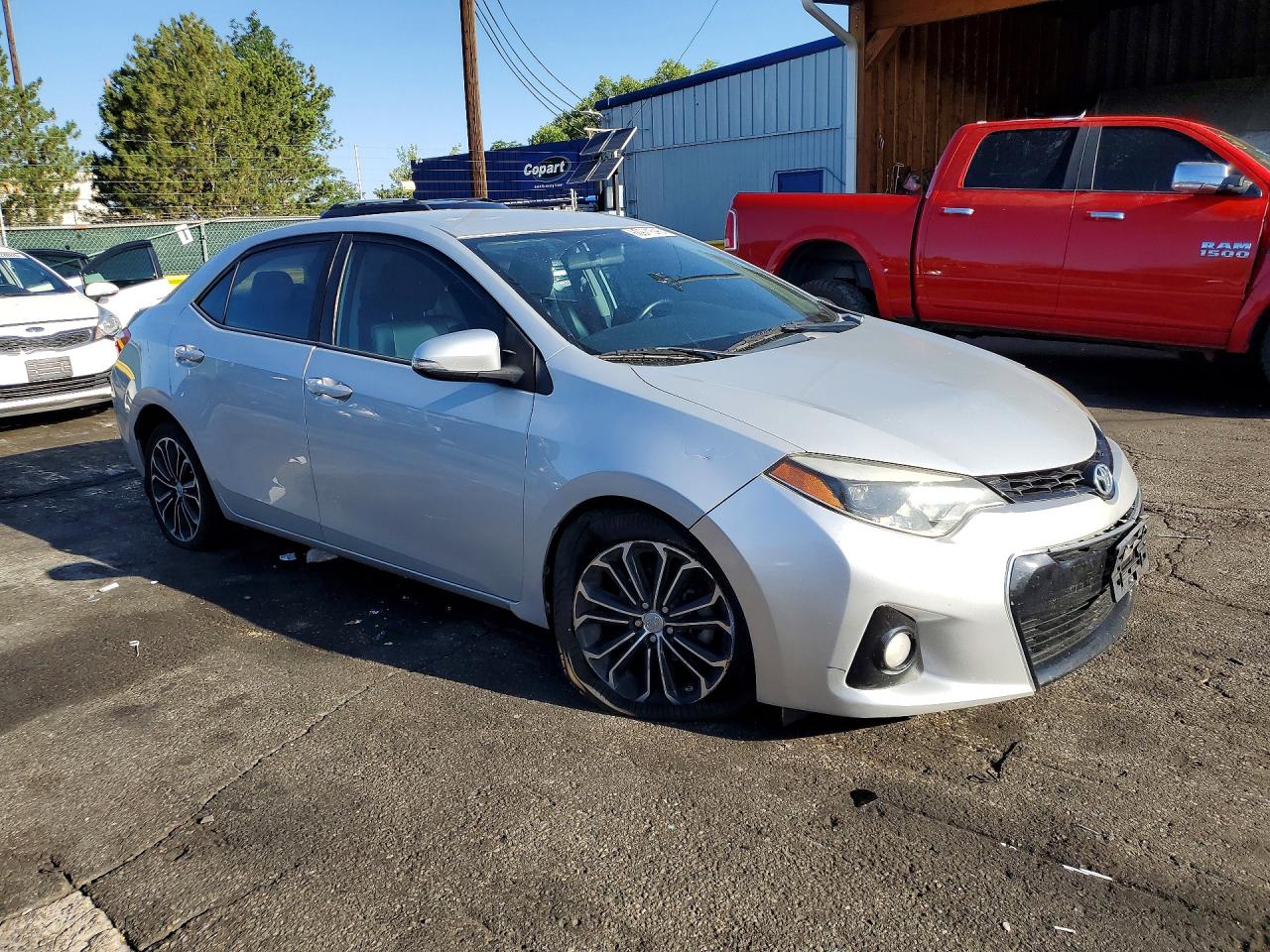 2014 Toyota Corolla S Plus Silver vin: 2T1BURHE8EC036243