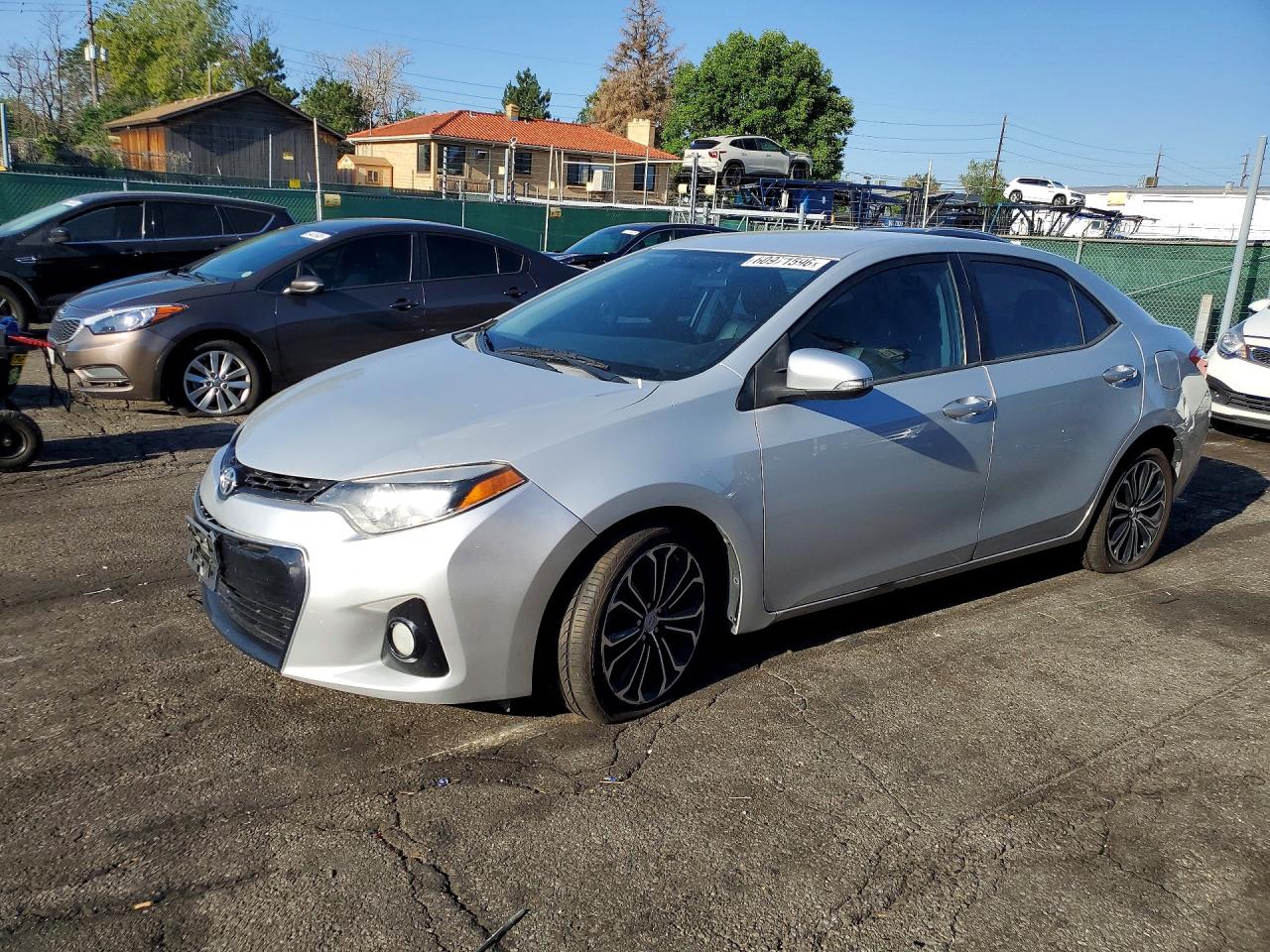 2014 Toyota Corolla S Plus Серебряный vin: 2T1BURHE8EC036243