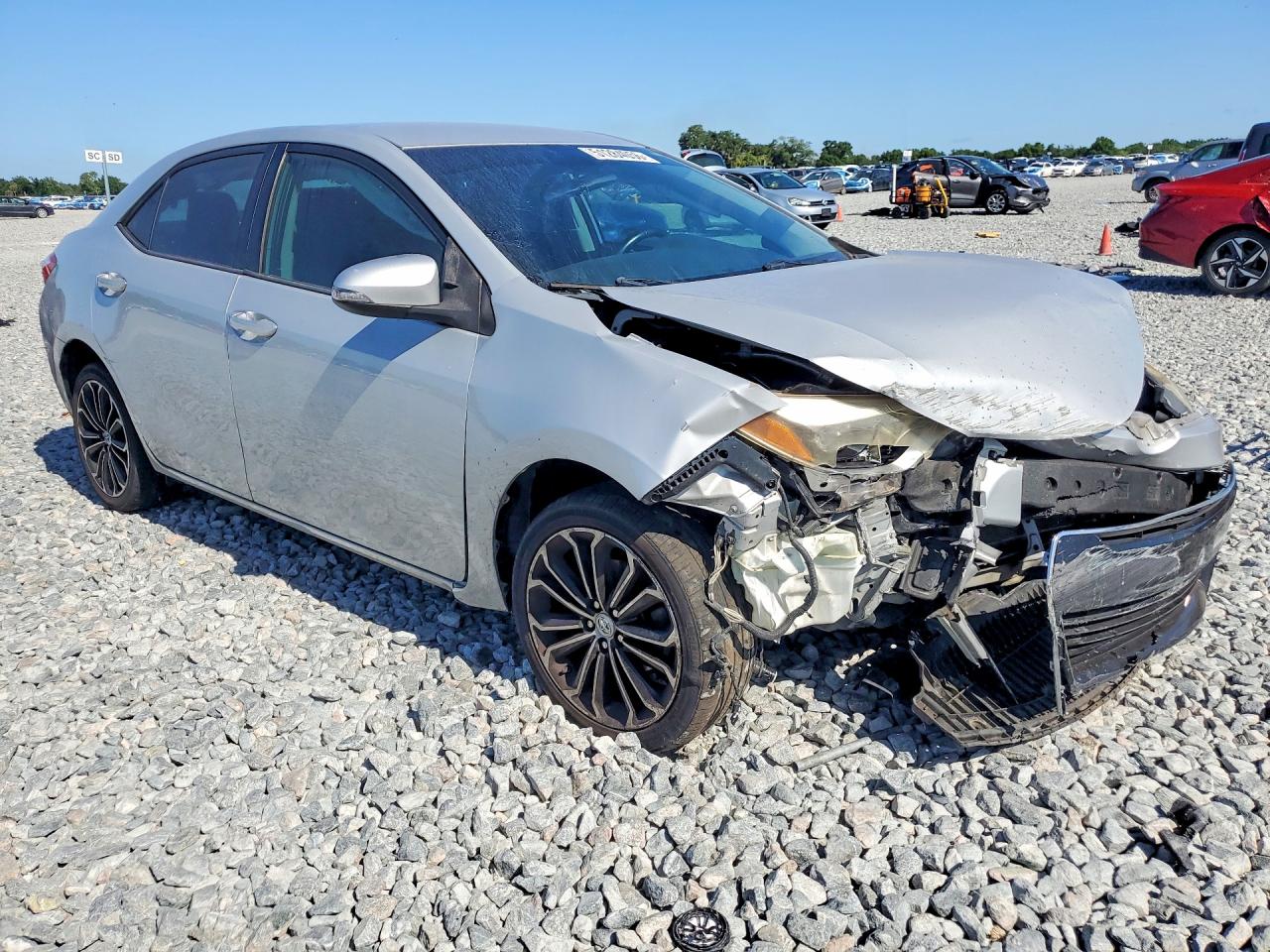 2014 Toyota Corolla S Plus Silver vin: 2T1BURHE8EC049901