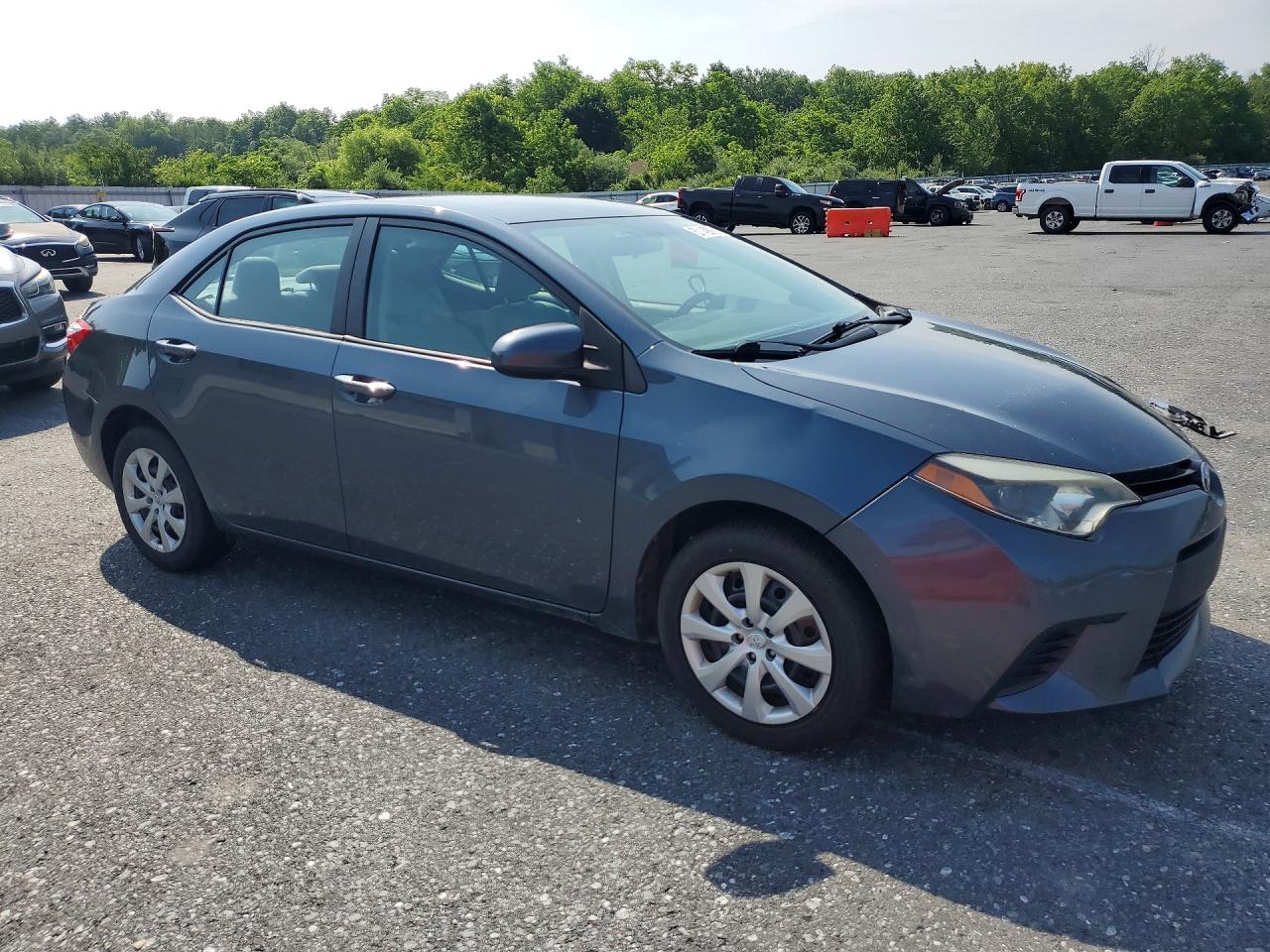 2014 Toyota Corolla Le Blue vin: 2T1BURHE8EC066472