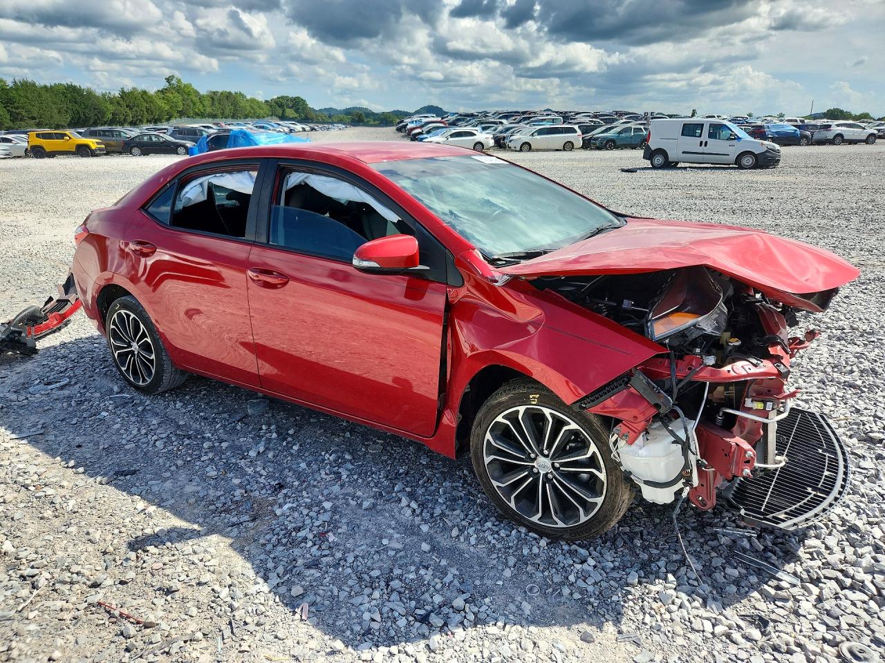 2014 Toyota Corolla S Plus Red vin: 2T1BURHE8EC075284