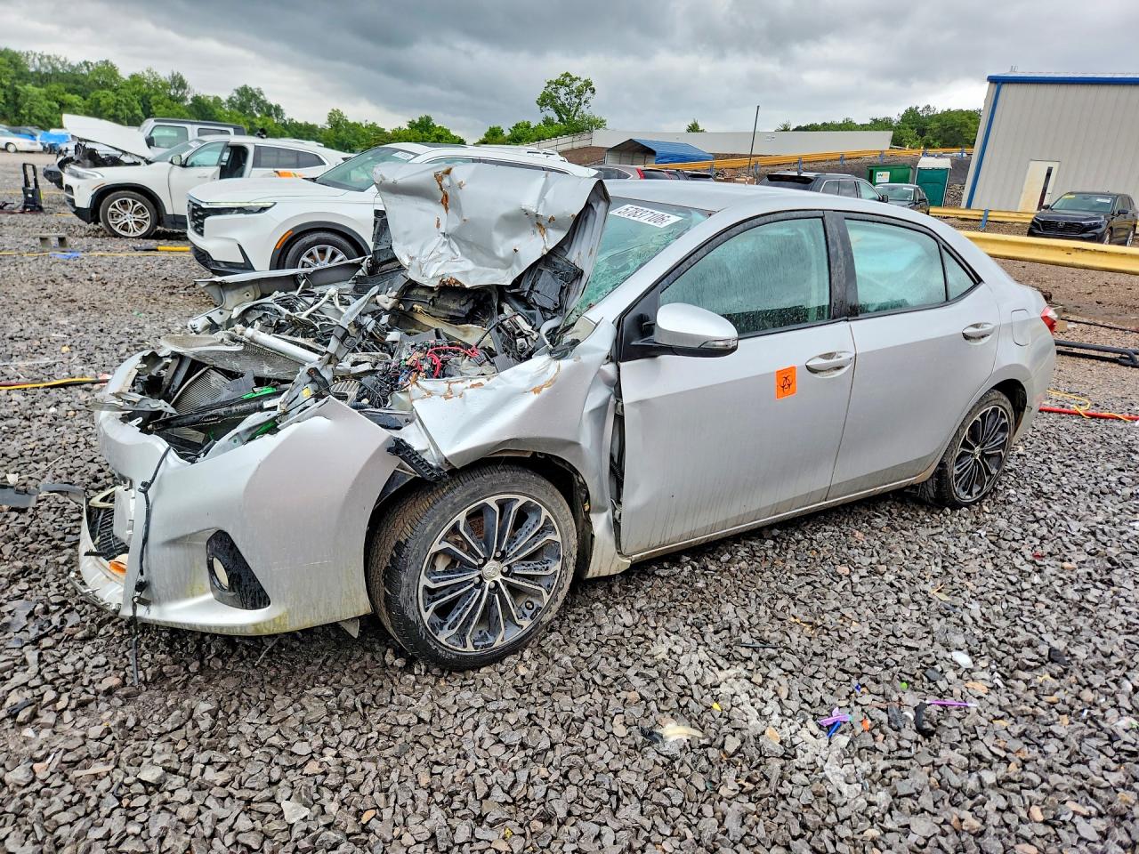 2014 Toyota Corolla S Plus Silver vin: 2T1BURHE8EC075625