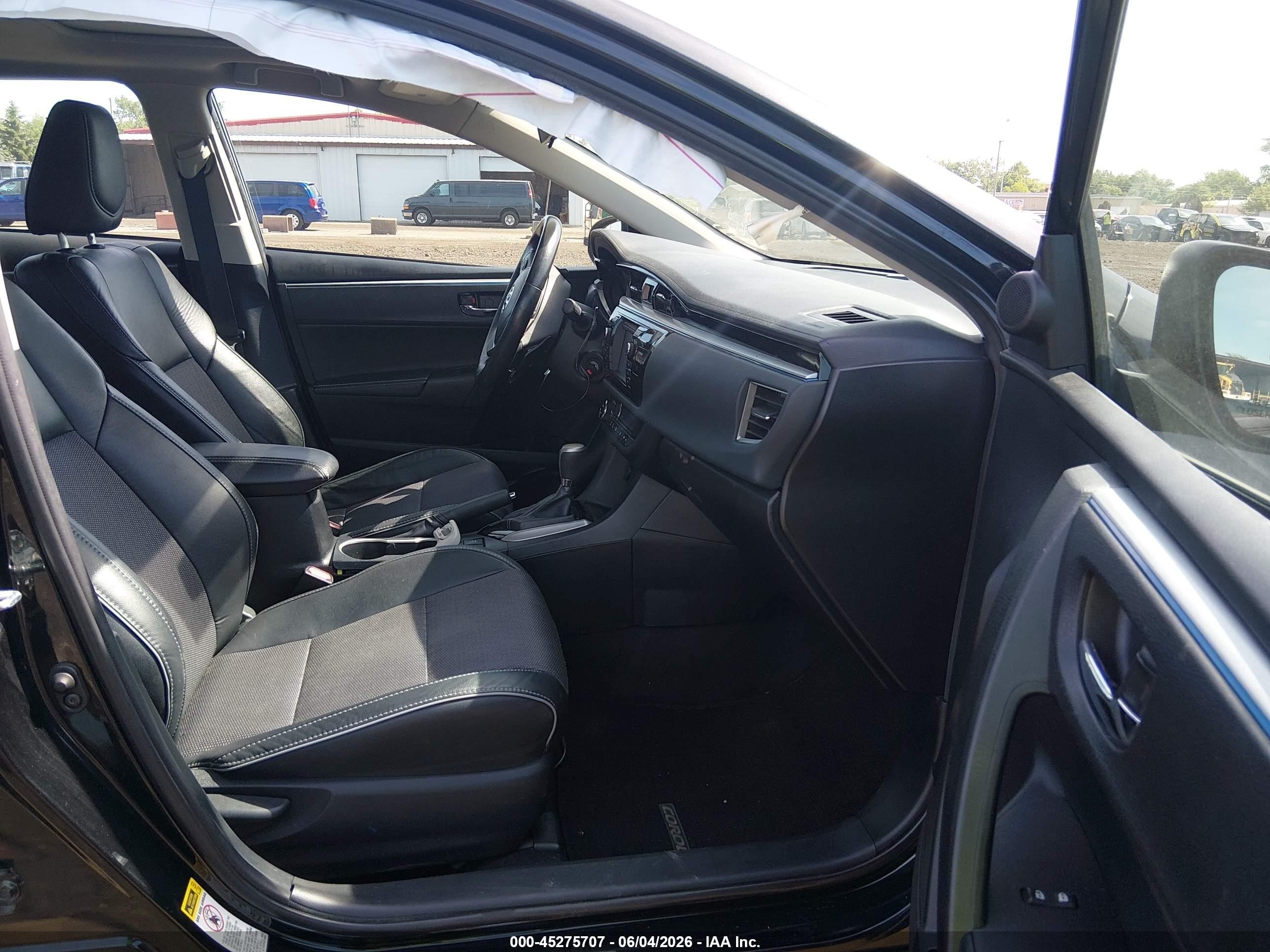 2014 Toyota Corolla S Plus Black vin: 2T1BURHE8EC077875