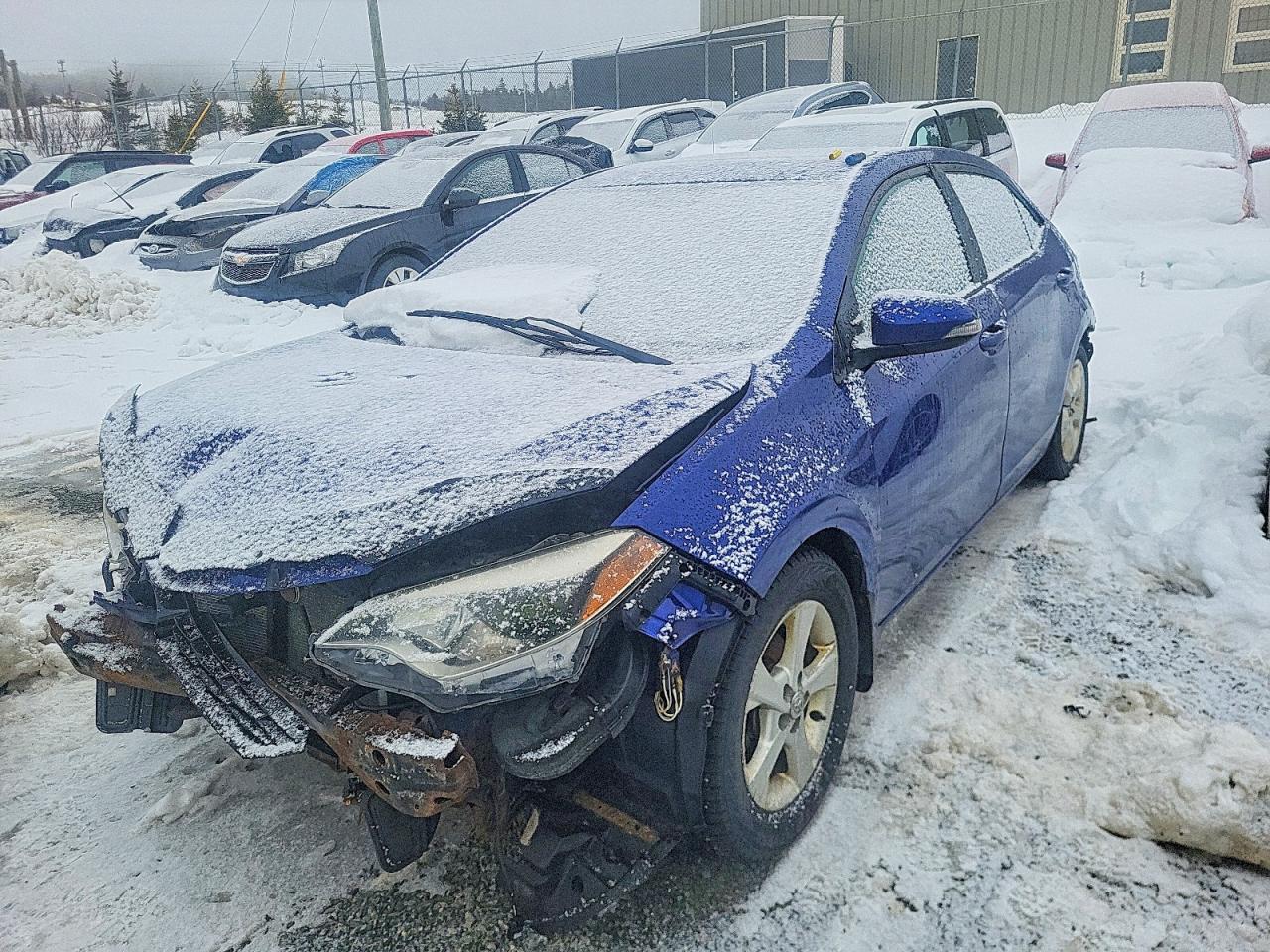 2014 Toyota Corolla L Blue vin: 2T1BURHE8EC093994
