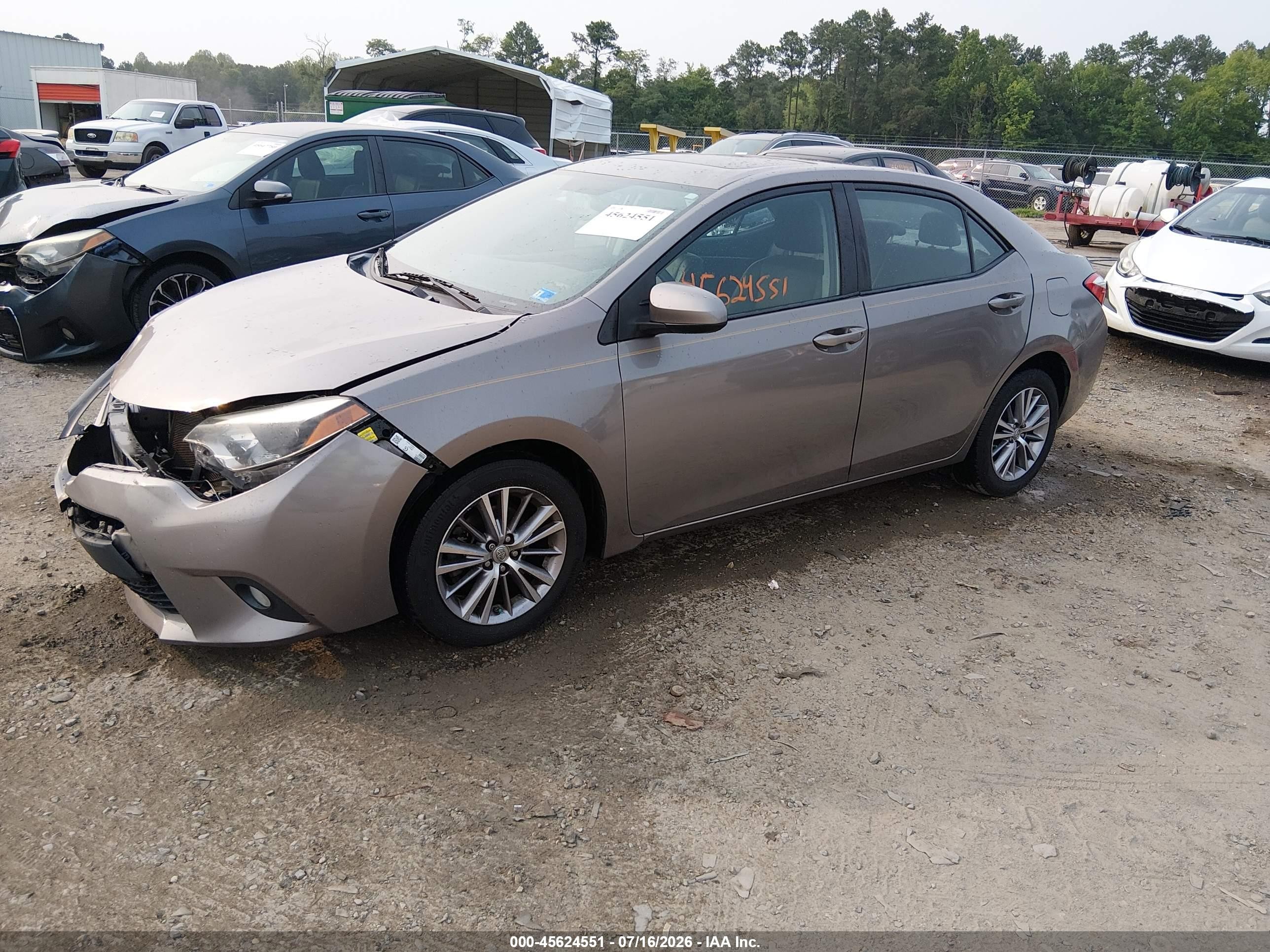 2014 Toyota Corolla Le Premium Gray vin: 2T1BURHE8EC096328