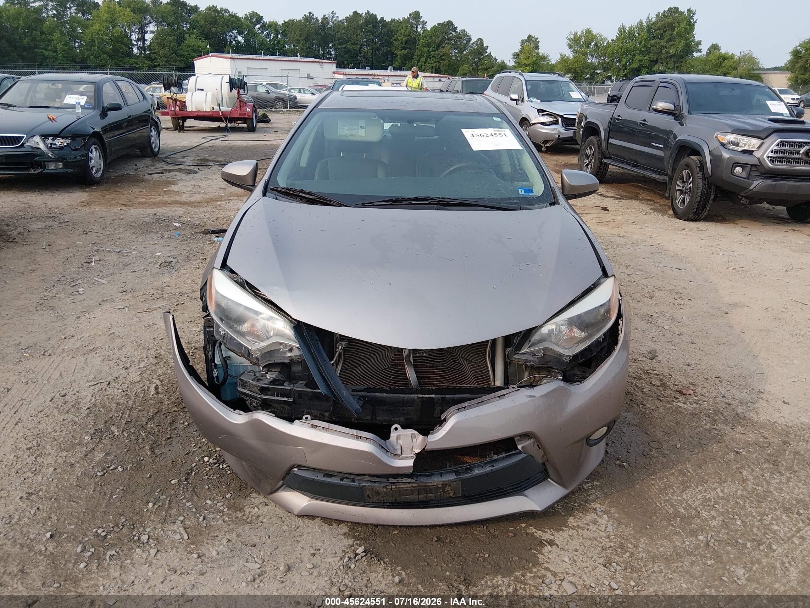 2014 Toyota Corolla Le Premium Gray vin: 2T1BURHE8EC096328