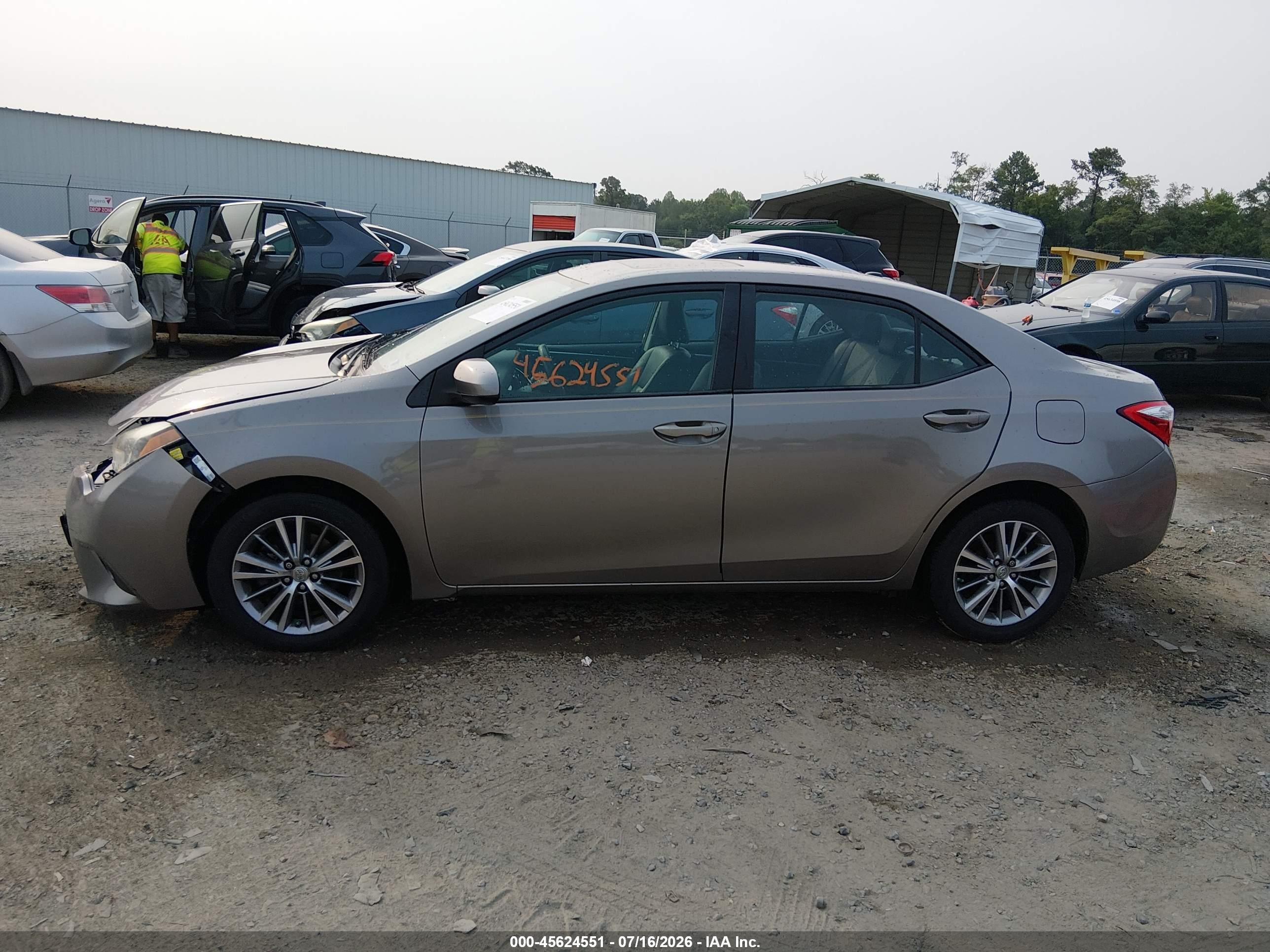 2014 Toyota Corolla Le Premium Gray vin: 2T1BURHE8EC096328