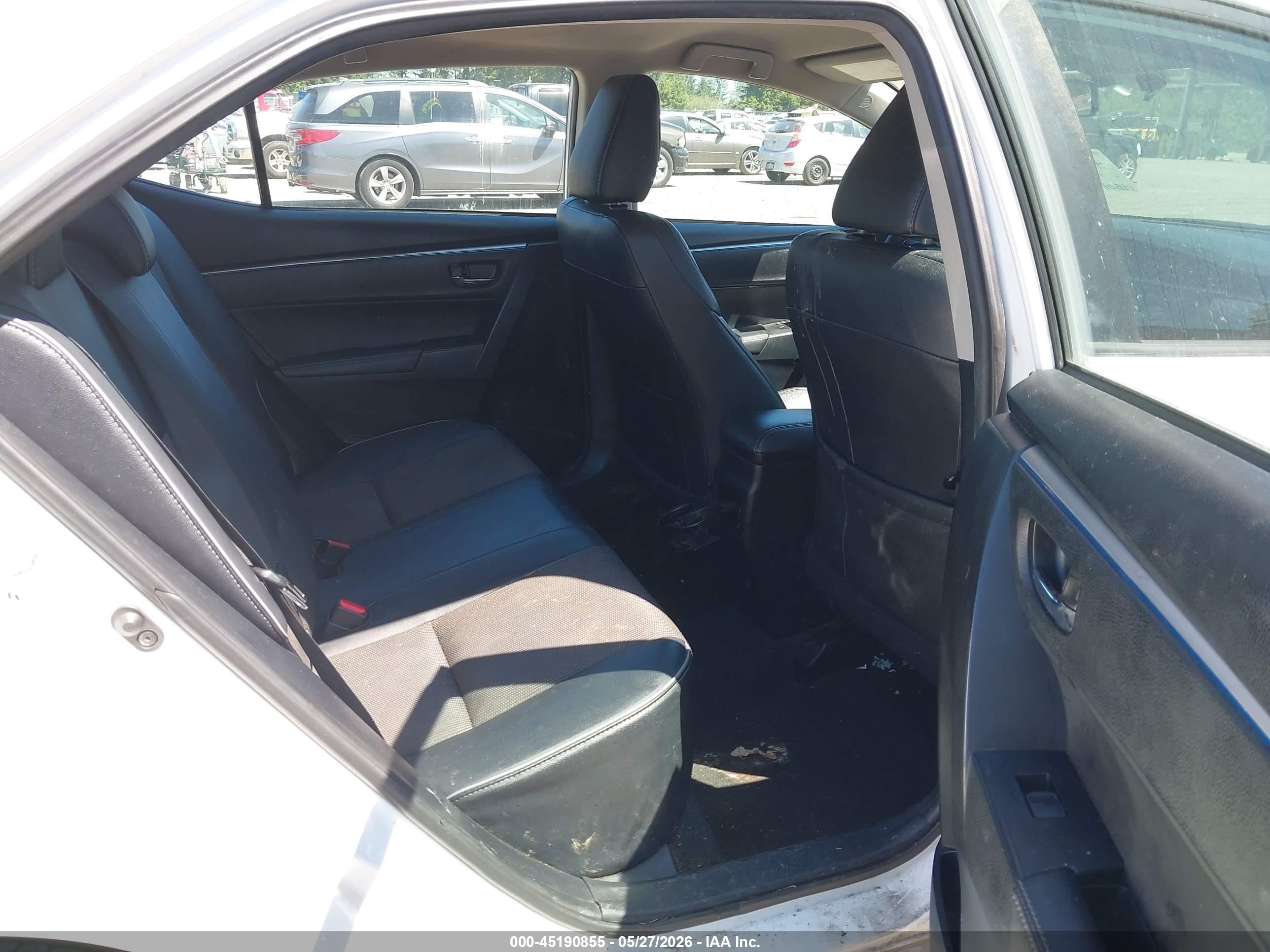 2014 Toyota Corolla S Plus White vin: 2T1BURHE8EC102984
