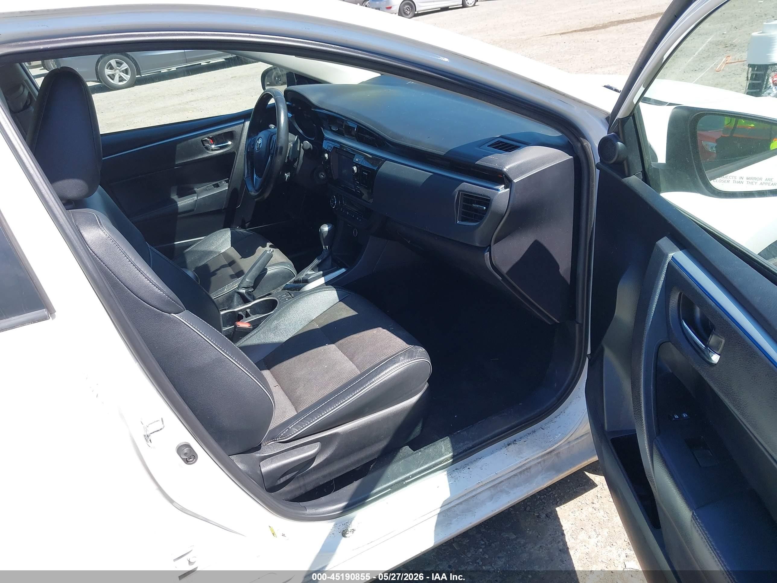 2014 Toyota Corolla S Plus White vin: 2T1BURHE8EC102984