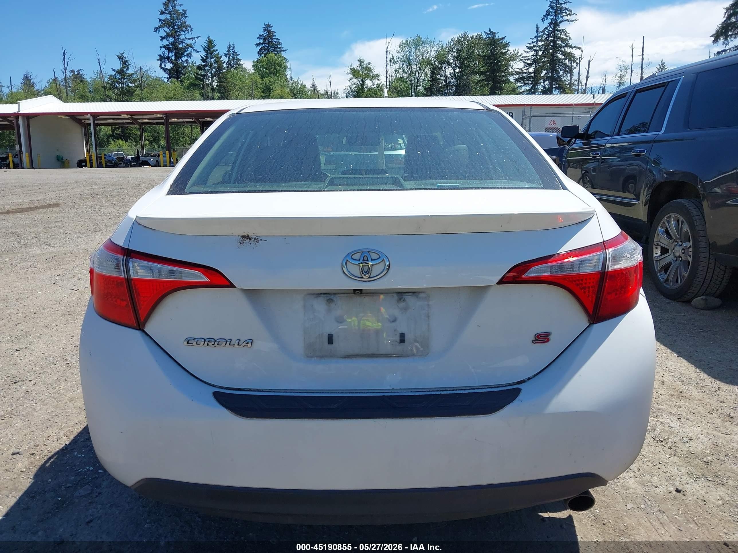 2014 Toyota Corolla S Plus White vin: 2T1BURHE8EC102984