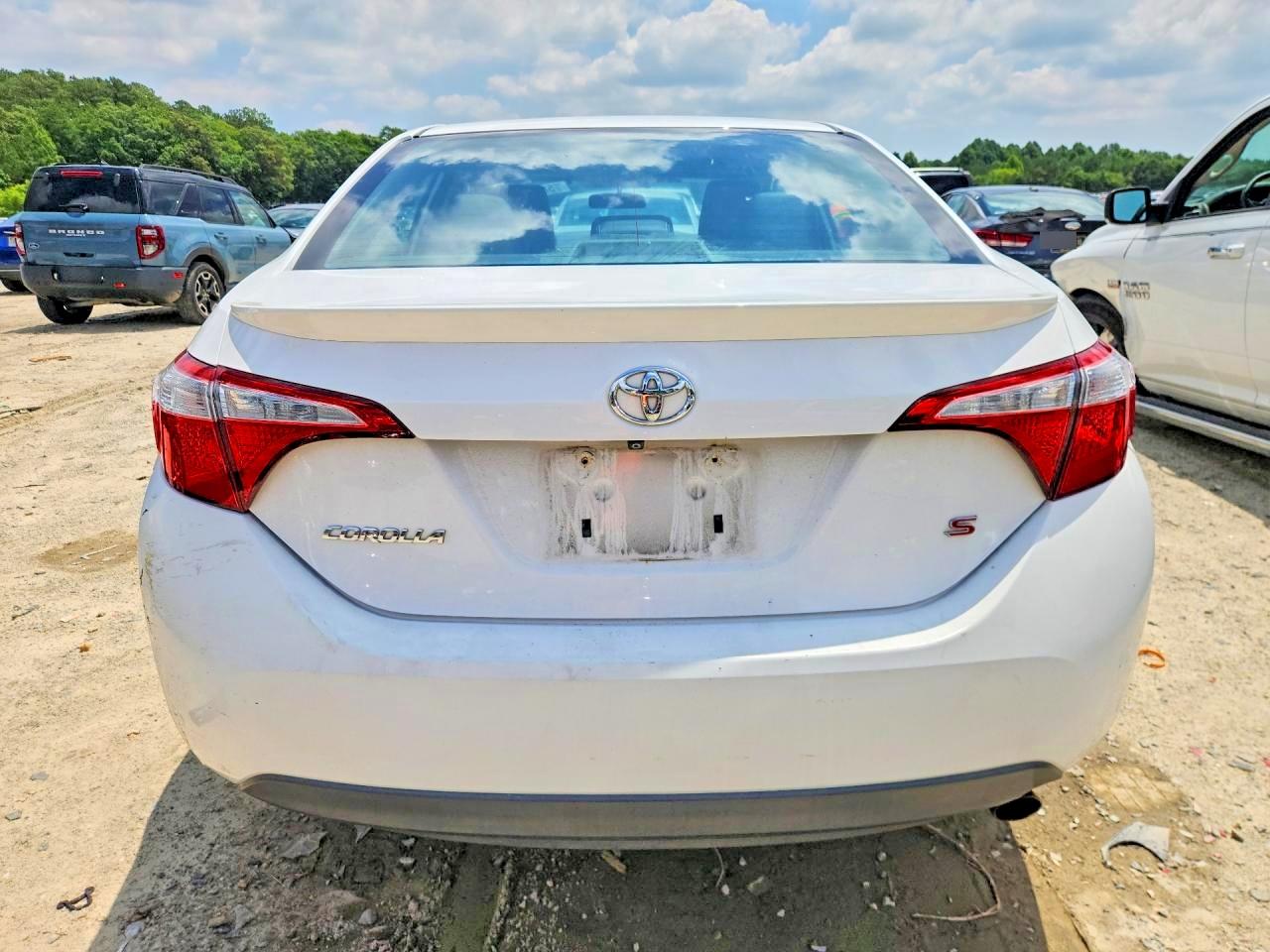 2014 Toyota Corolla S Plus White vin: 2T1BURHE8EC105416