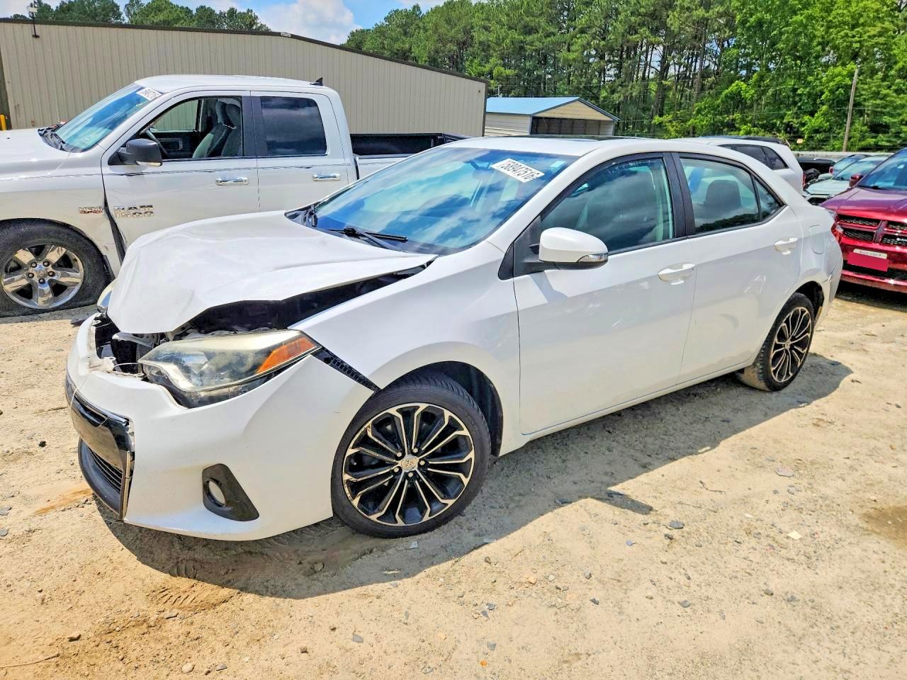 2014 Toyota Corolla S Plus White vin: 2T1BURHE8EC105416