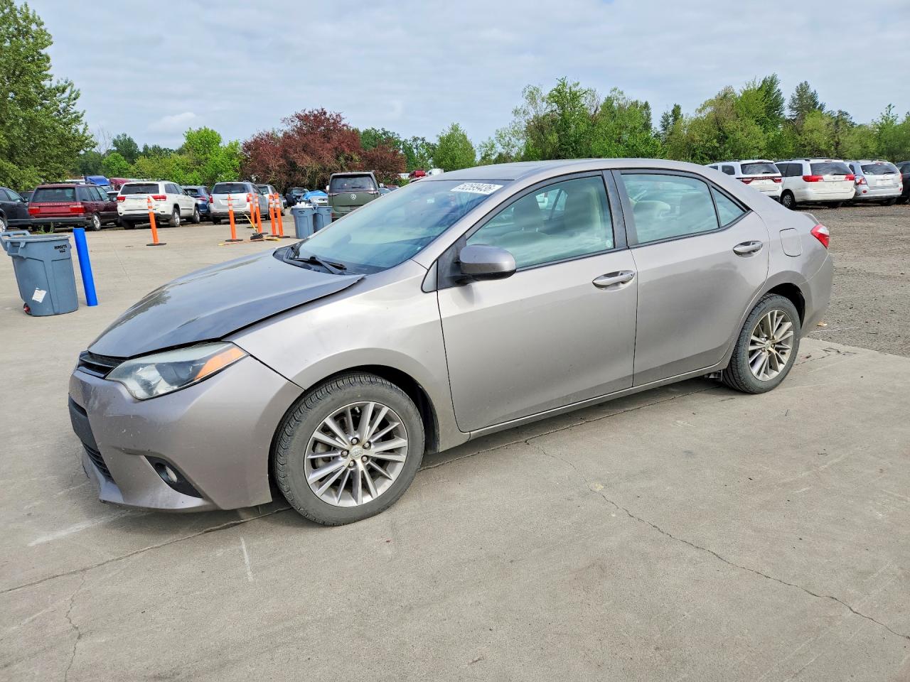 2014 Toyota Corolla Le Plus Beige vin: 2T1BURHE8EC115198