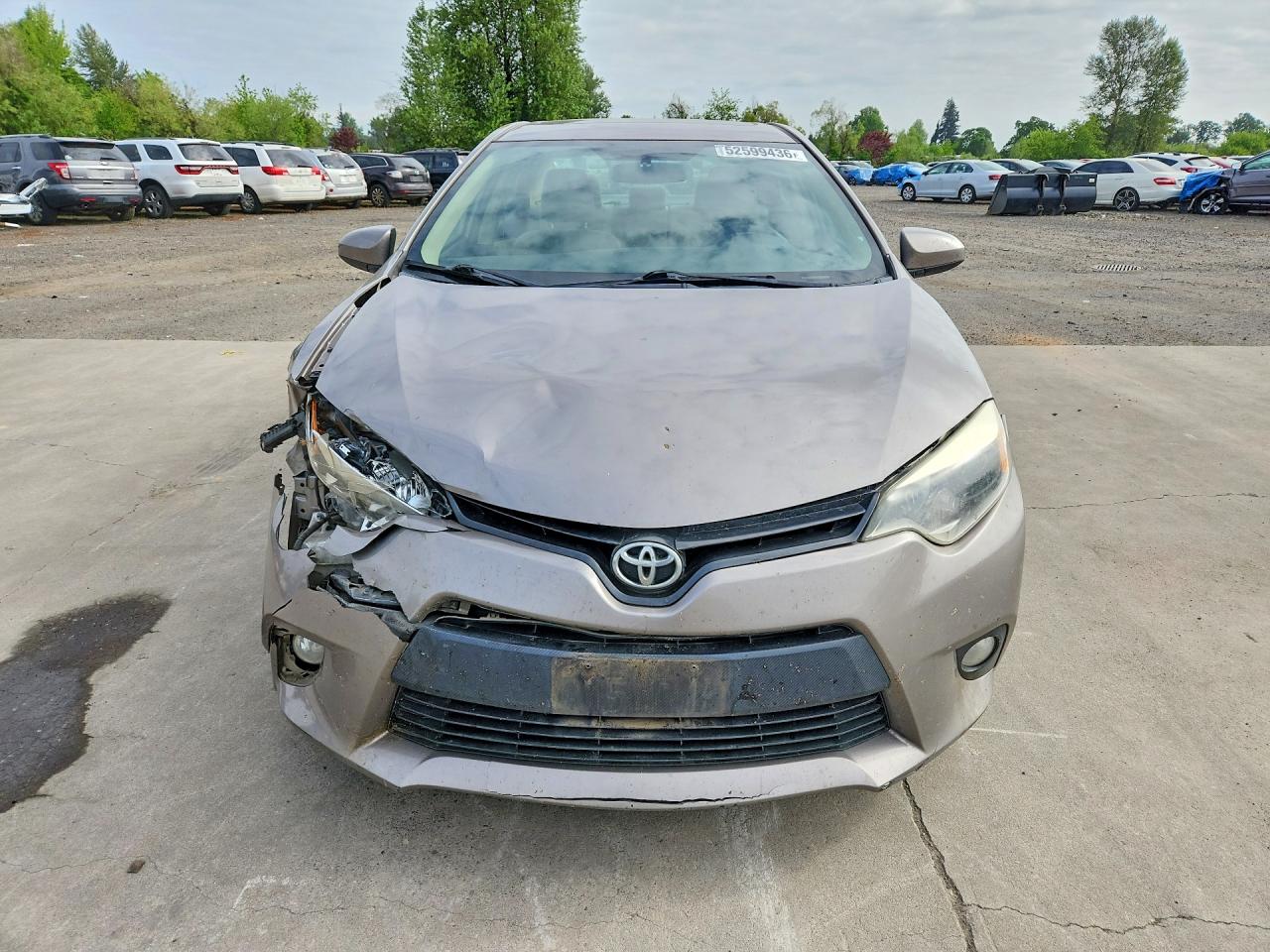 2014 Toyota Corolla Le Plus Beige vin: 2T1BURHE8EC115198